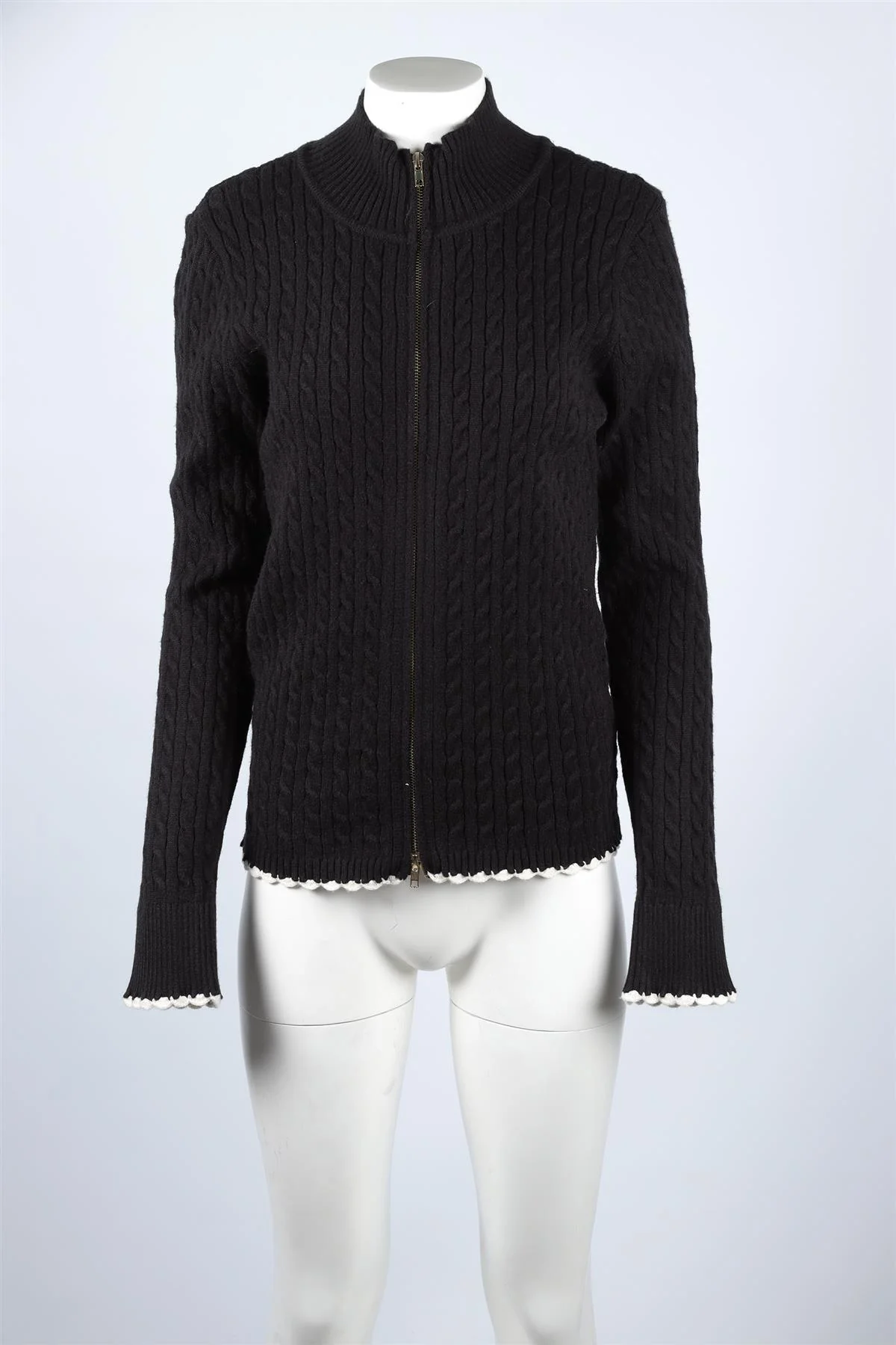 FRANKIE BIKINIS BLACK KNIT CARDIGAN XXLARGE - Image 2