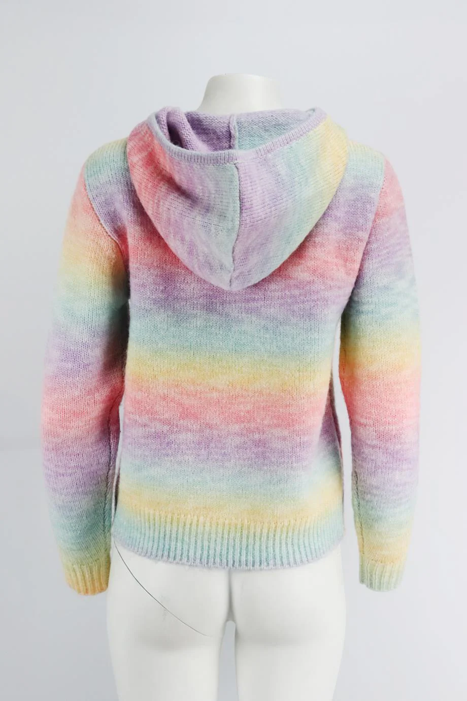 FRANKIES BIKINIS TIE DYED WOOL BLEND HOODIE SMALL - Image 4
