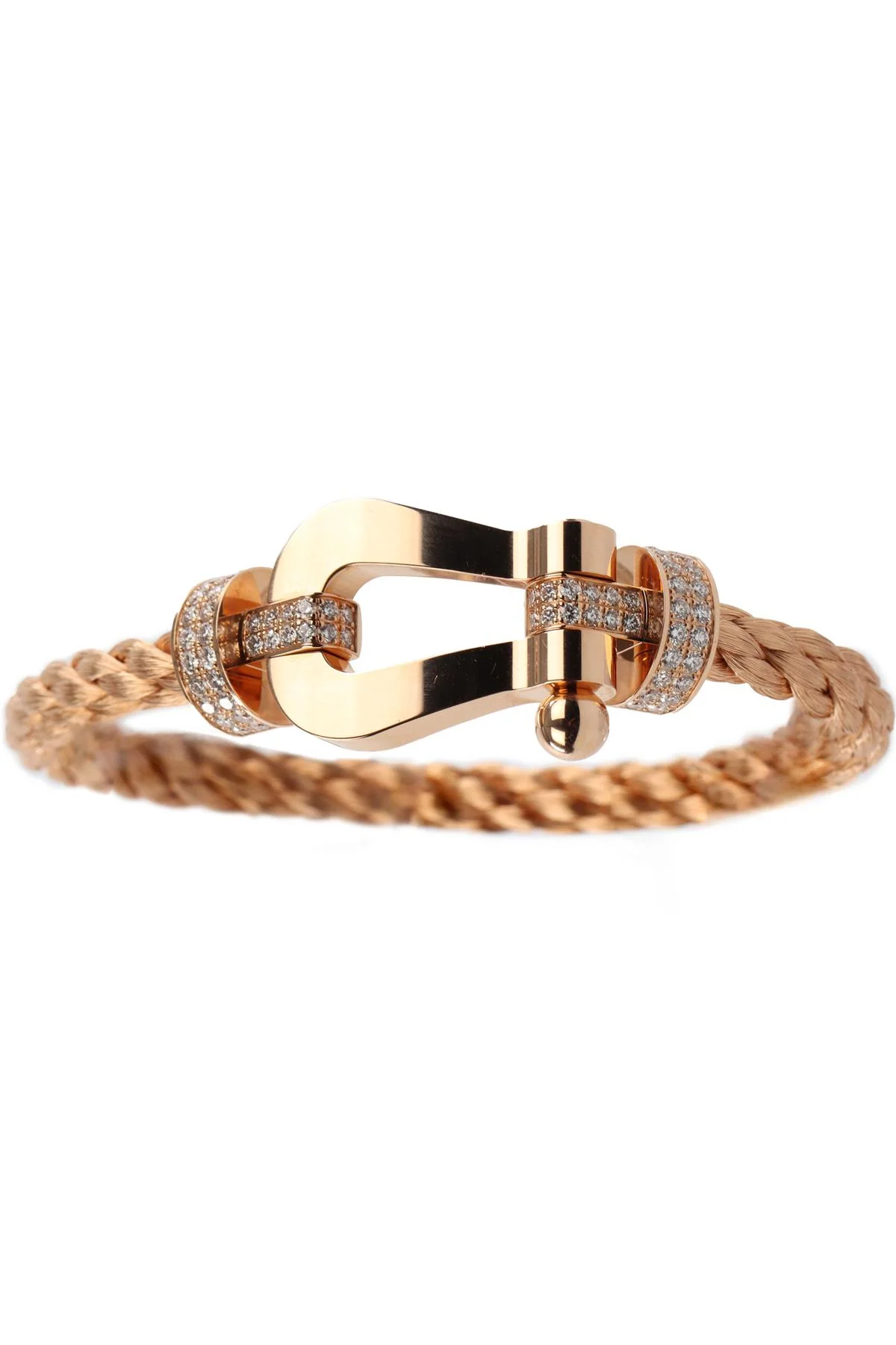 FRED FORCE 10 EXTRA LARGE 18K ROSE GOLD BRACELET 19.7 CM