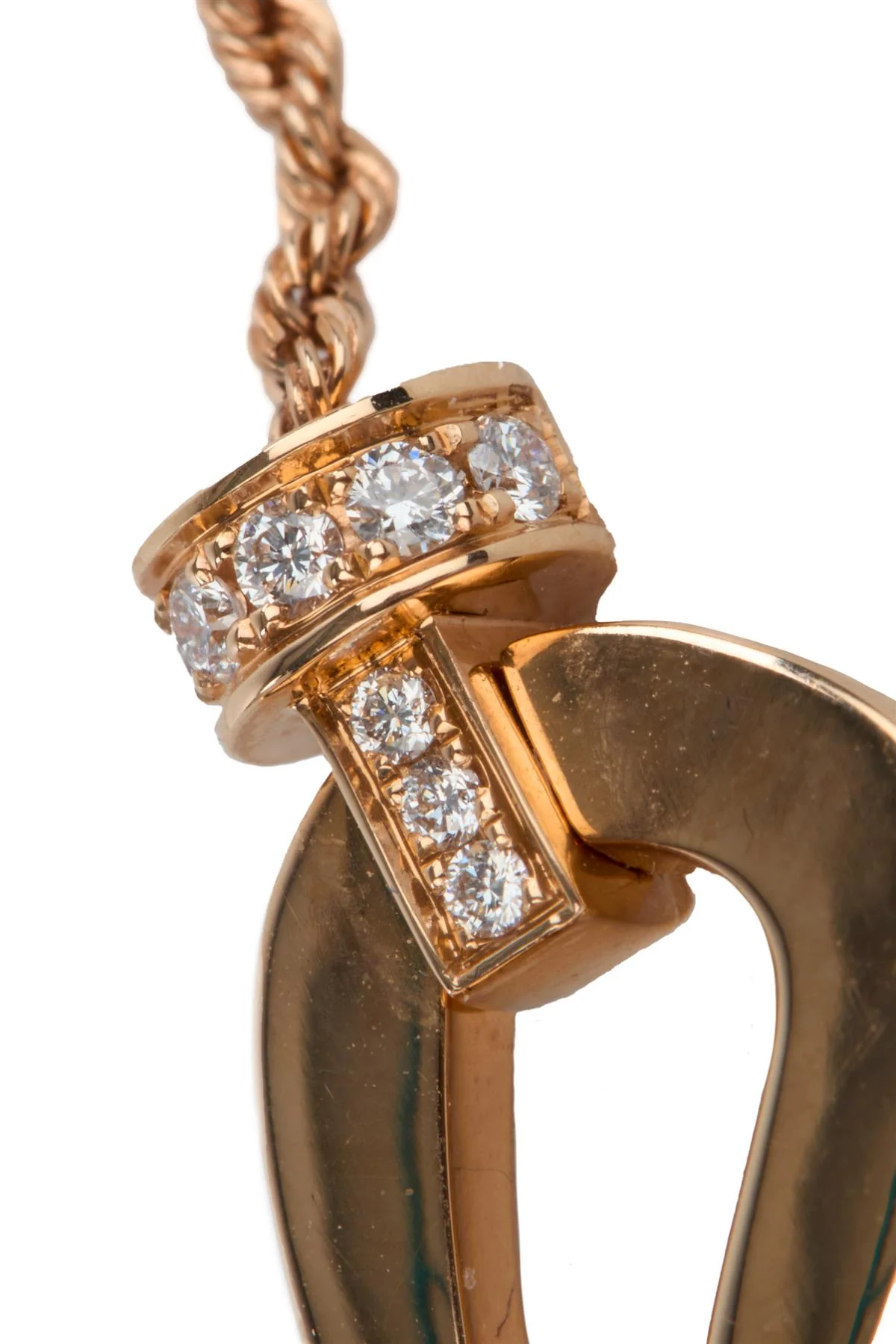 FRED FORCE 10 SMALL 18K ROSE GOLD CHAIN NECKLACE 40-45 CM - Image 4