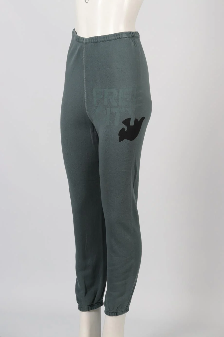 FREE CITY COTTON TRACK PANTS SMALL - Image 3