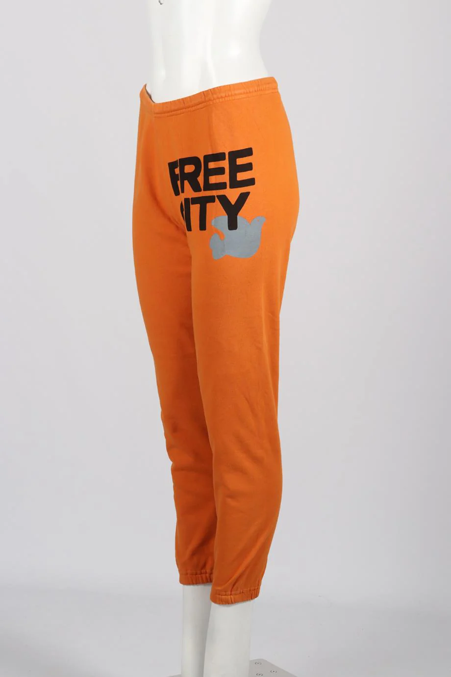 FREE CITY PRINTED COTTON TRACK PANTS SMALL - Image 3
