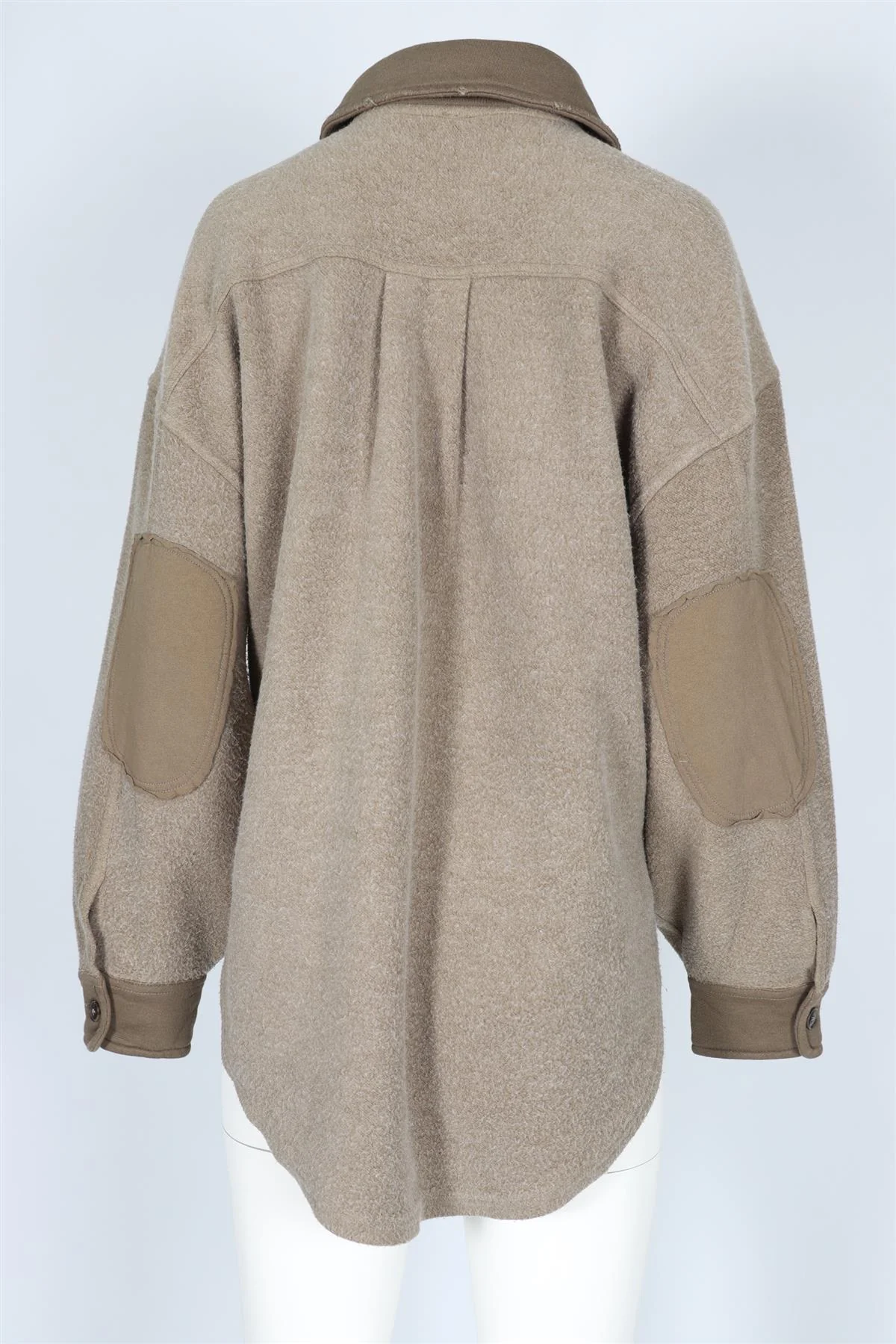 FREE PEOPLE GREEN COTTON BLEND SHIRT XSMALL - Image 4