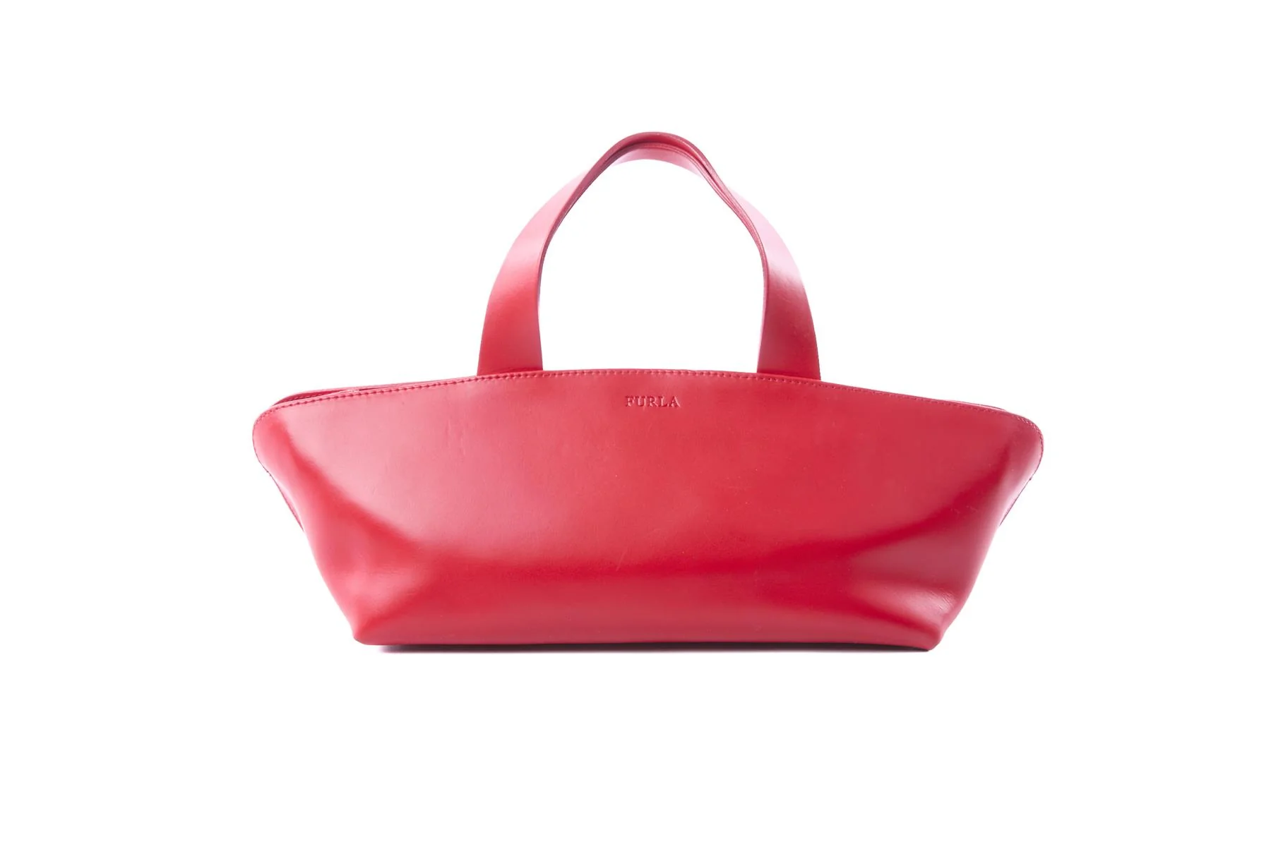 FURLA RED LEATHER TOTE BAG - Image 2