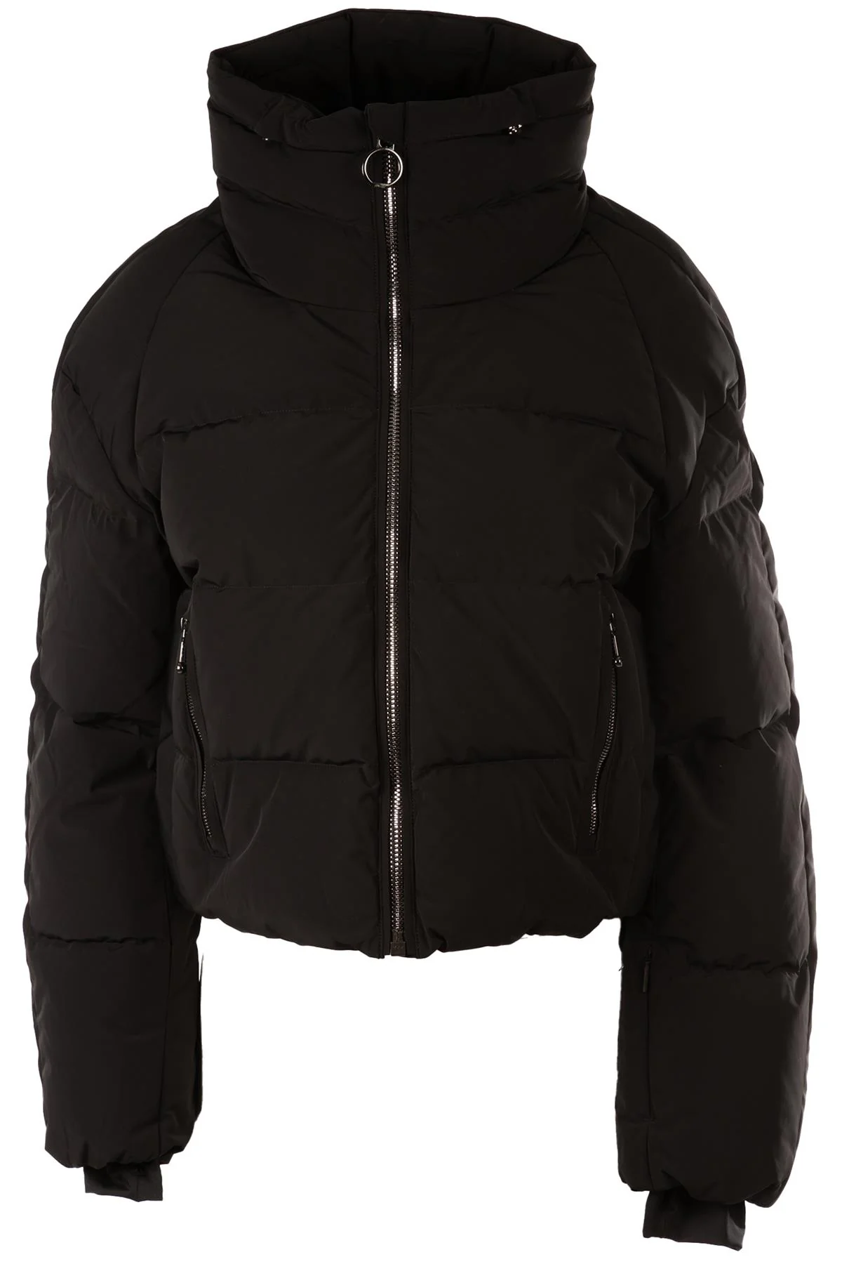 FUSALP BLACK PADDED DOWN JACKET FR 42 UK 14