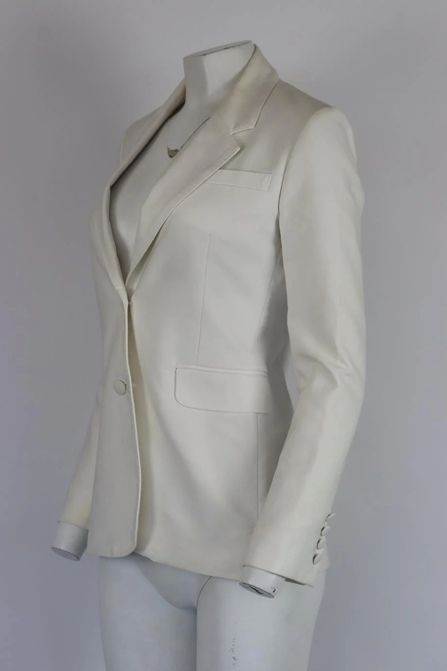 GABRIELA HEARST COTTON BLEND BLAZER IT 40 UK 8 - Image 3