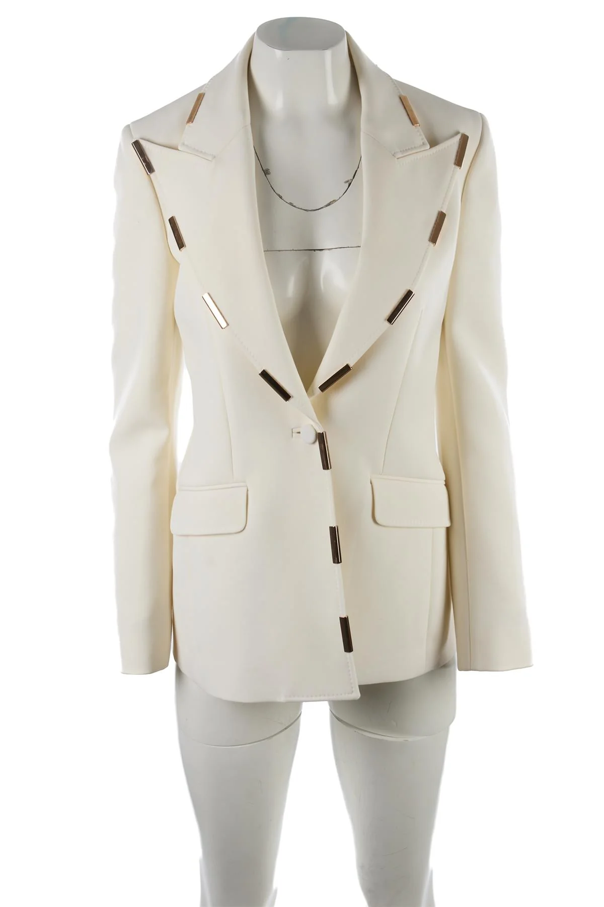 GABRIELA HEARST CREAM WOOL BLAZER IT 38 UK 6 - Image 2