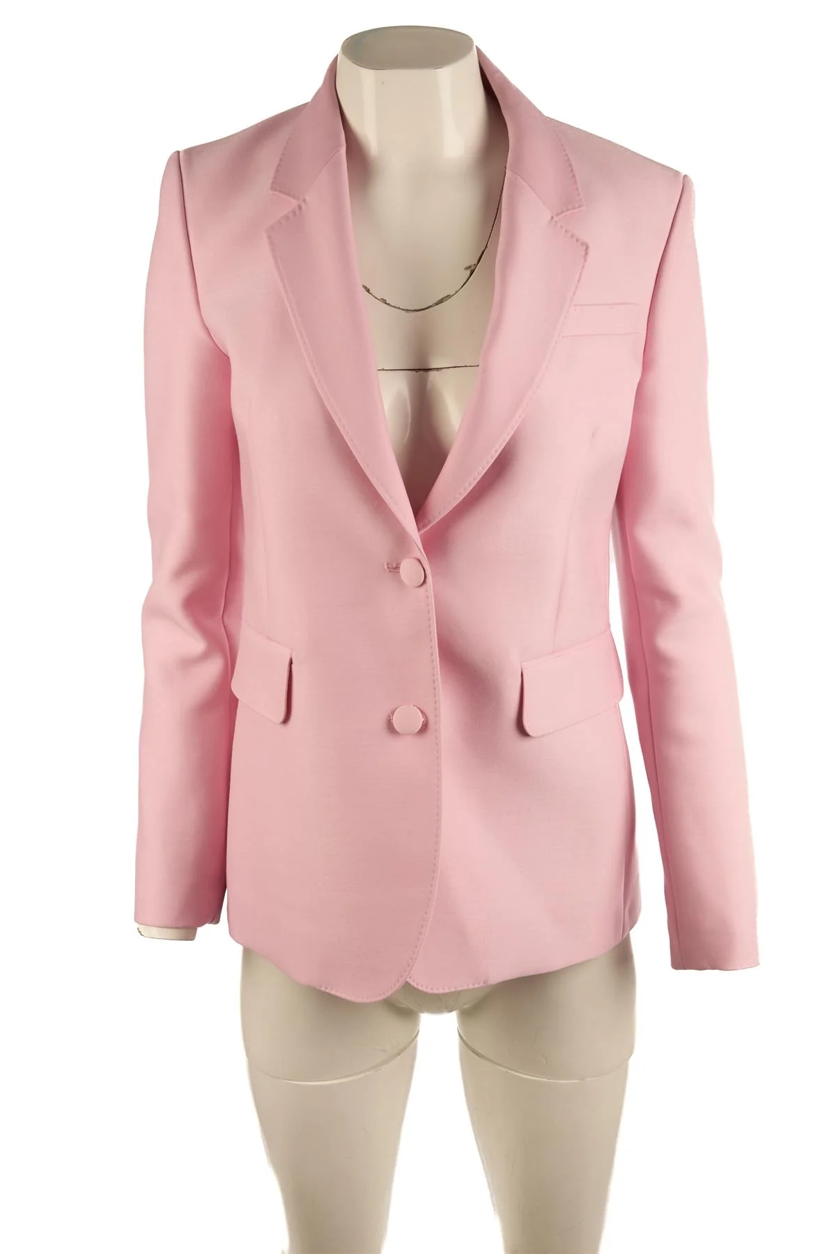 GABRIELA HEARST PINK WOOL BLAZER IT 38 UK 6 - Image 2
