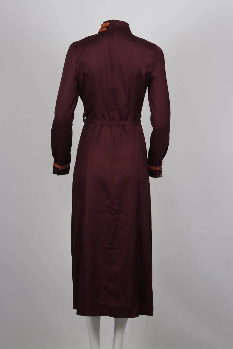 GABRIELLA HEARST BELTED SILK MIDI DRESS IT 40 UK 8 - Image 4