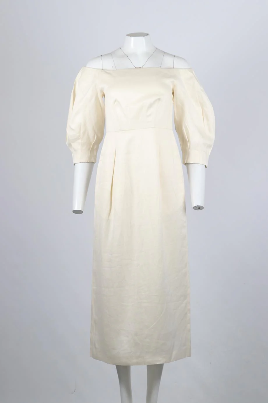 GABRIELLA HEARST LINEN MIDI DRESS IT 40 UK 8 - Image 2