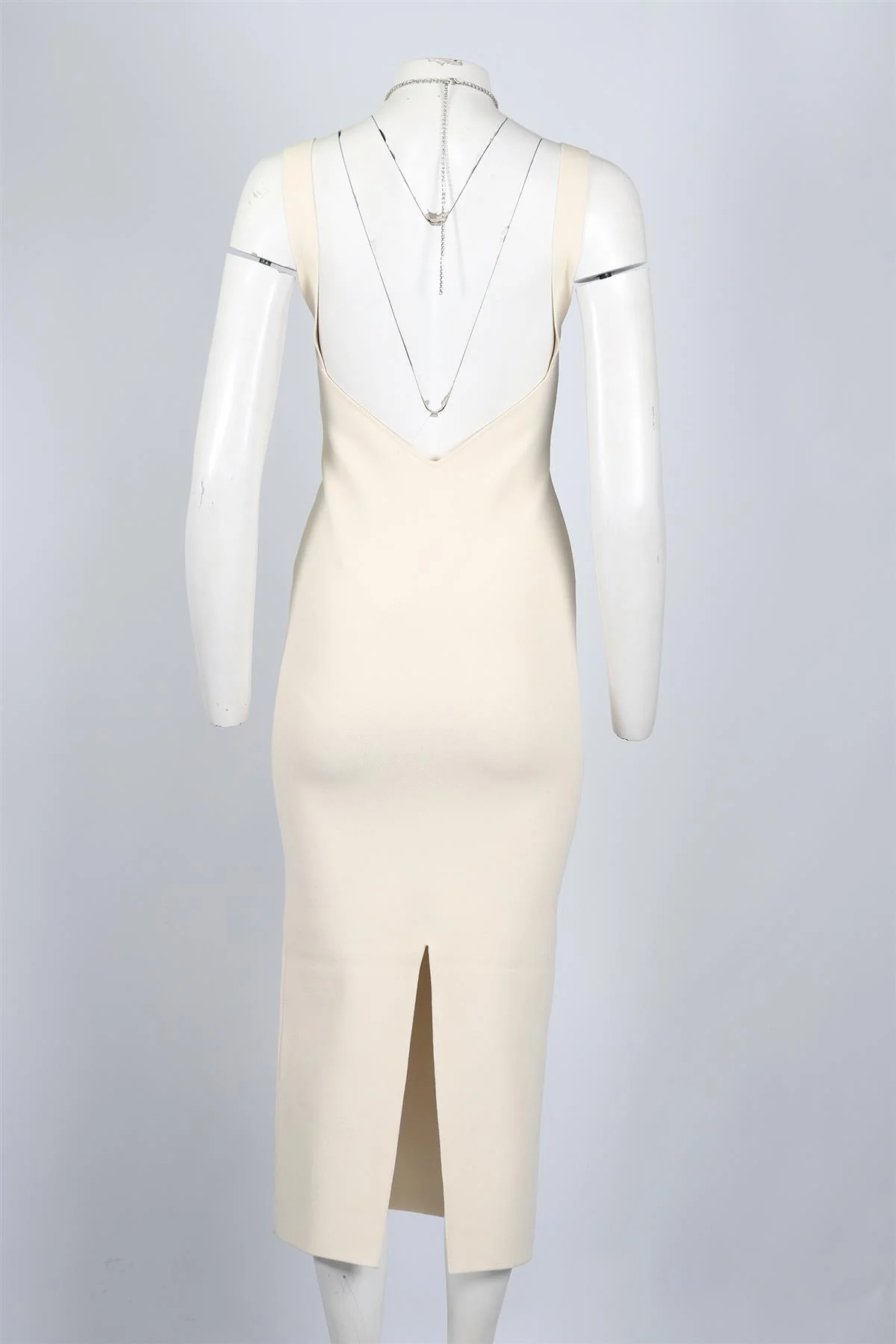 GALVAN LONDON CRYSTAL AND KNIT MIDI DRESS SMALL - Image 4