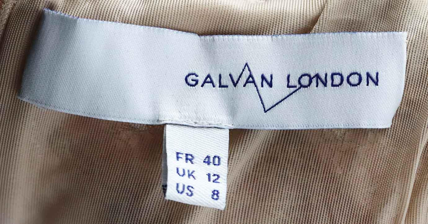 GALVAN LONDON SEQUINED JERSEY GOWN UK 12 - Image 5