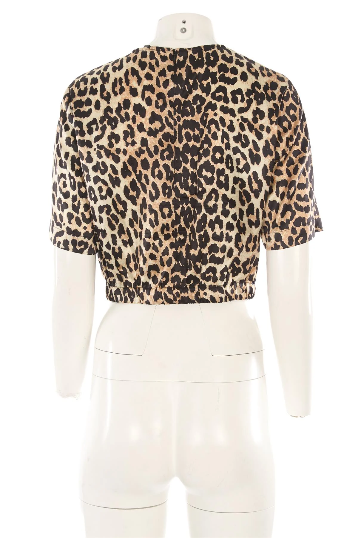 GANNI BROWN SILK TOP DE 40 UK 12 - Image 4
