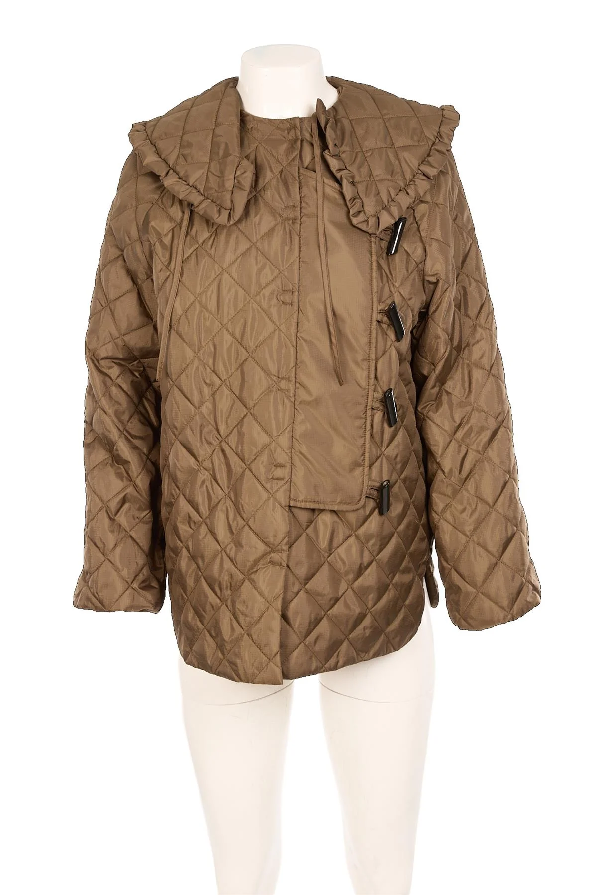 GANNI GREEN SHELL JACKET DE 32 UK 4 - Image 2