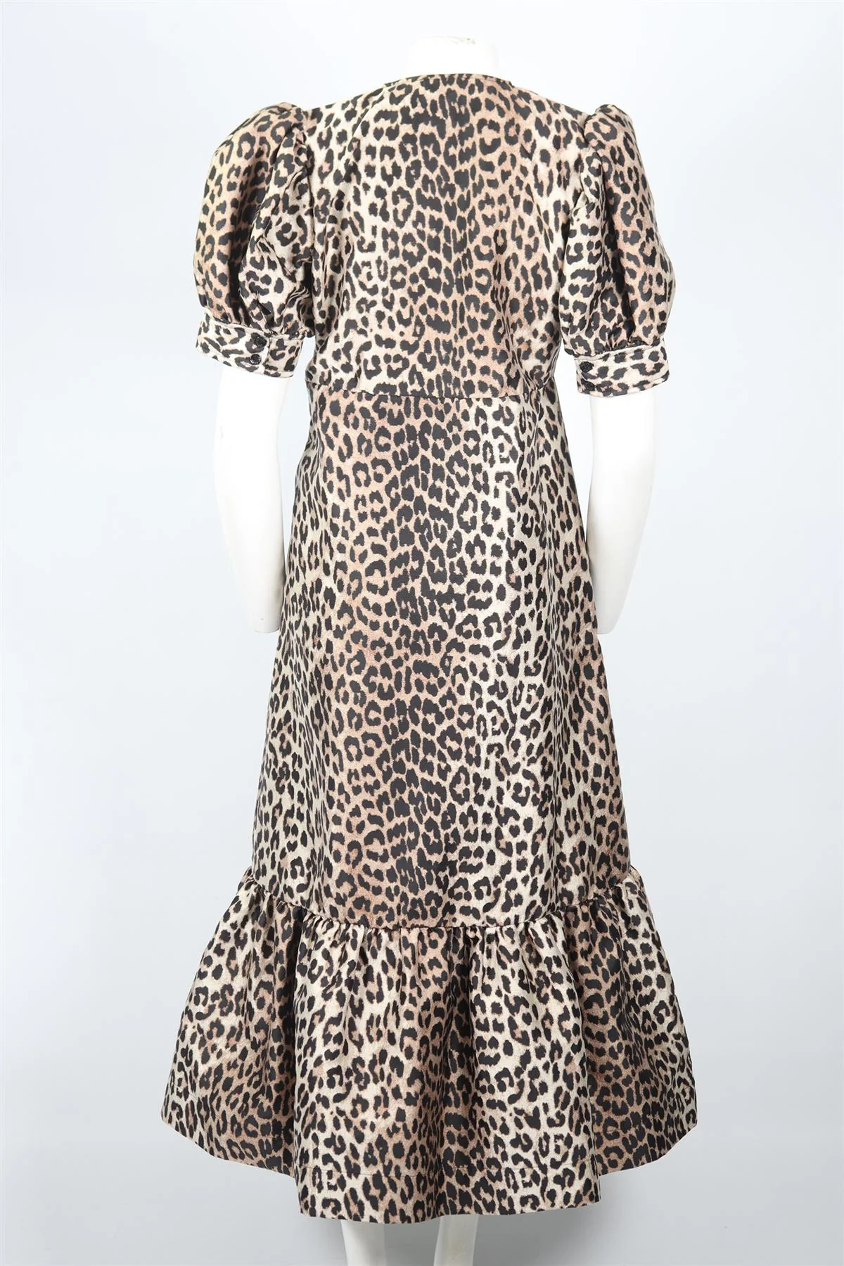 GANNI LEOPARD PRINTED DRESS DE 40 UK 12 - Image 4