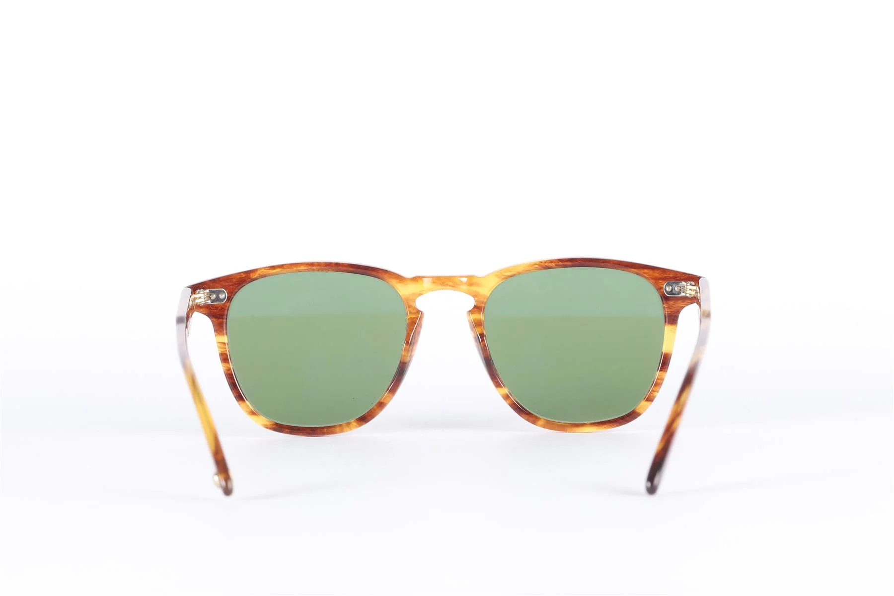 GARRETT LEIGHT BROWN SQUARE FRAME ACETATE SUNGLASSES - Image 4