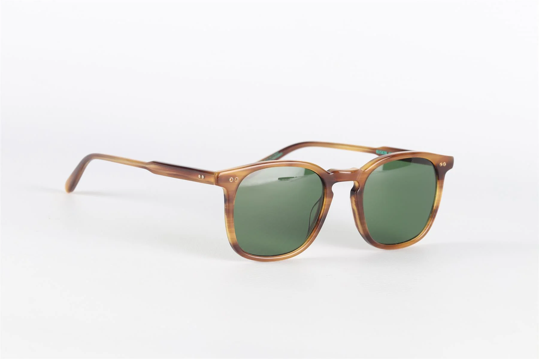 GARRETT LEIGHT BROWN SQUARE FRAME ACETATE SUNGLASSES - Image 2