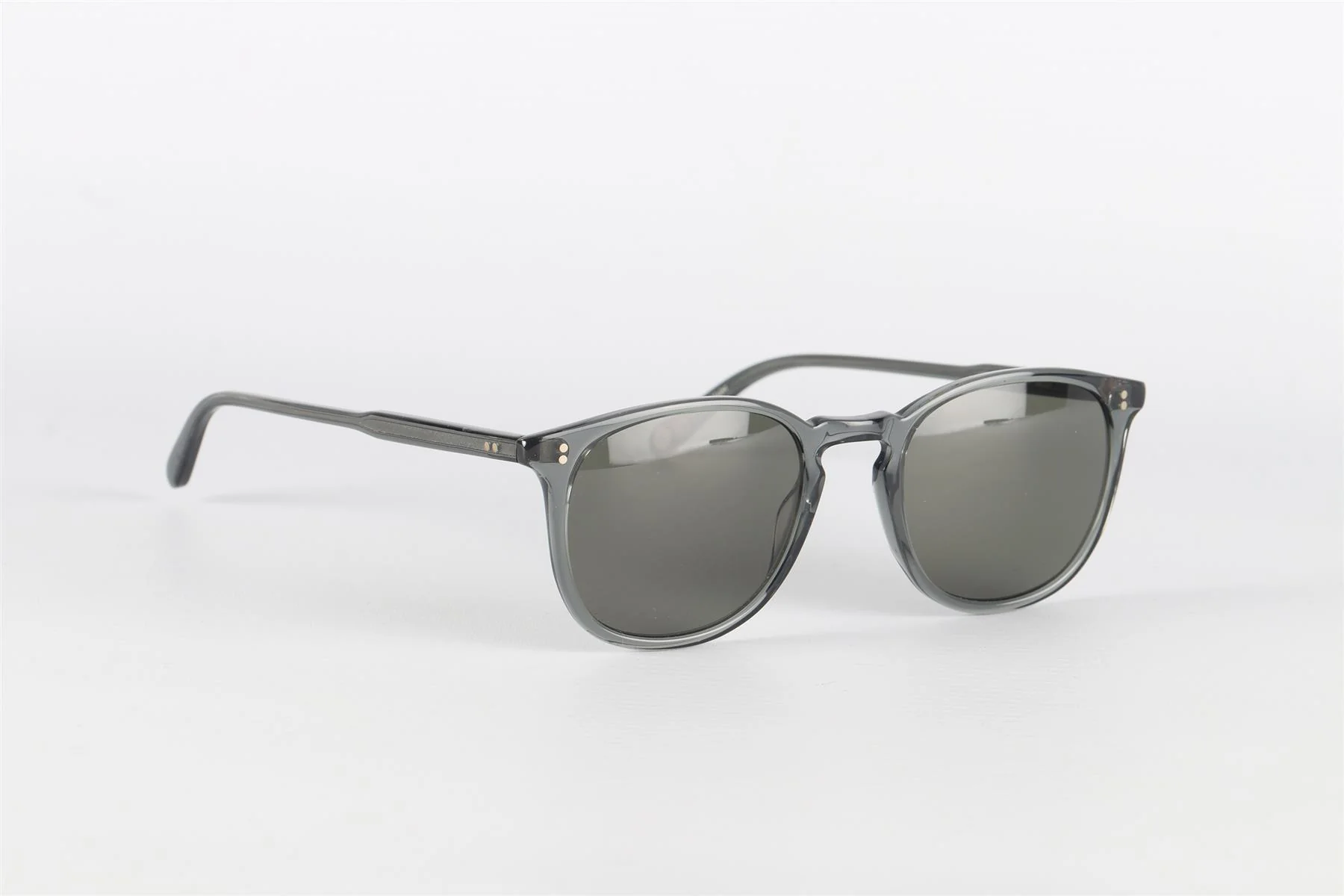 GARRETT LEIGHT GREY SQUARE FRAME ACETATE SUNGLASSES - Image 2
