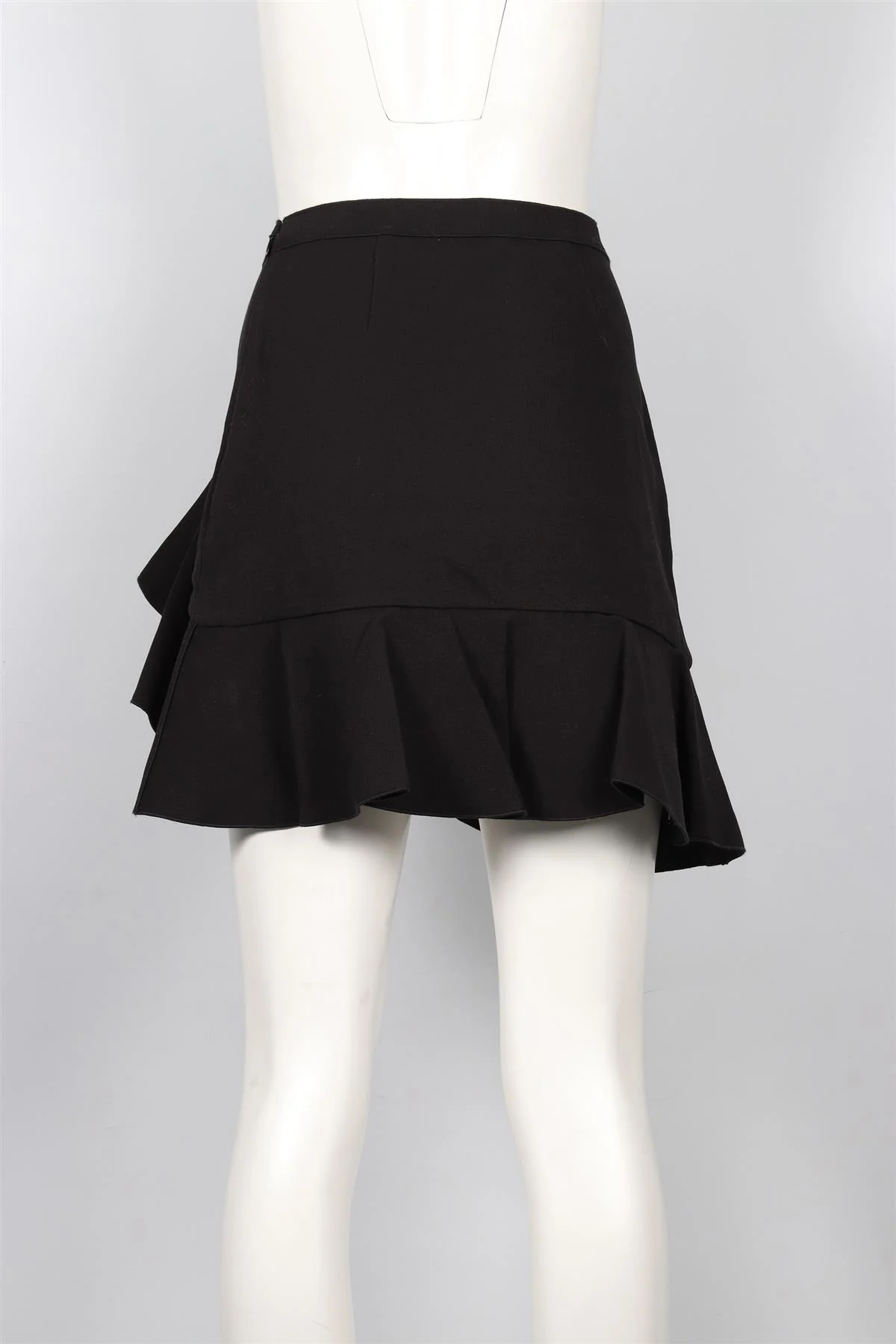 GIAMBATTISTA VALLI BLACK COTTON MINI SKIRT XXSMALL - Image 4