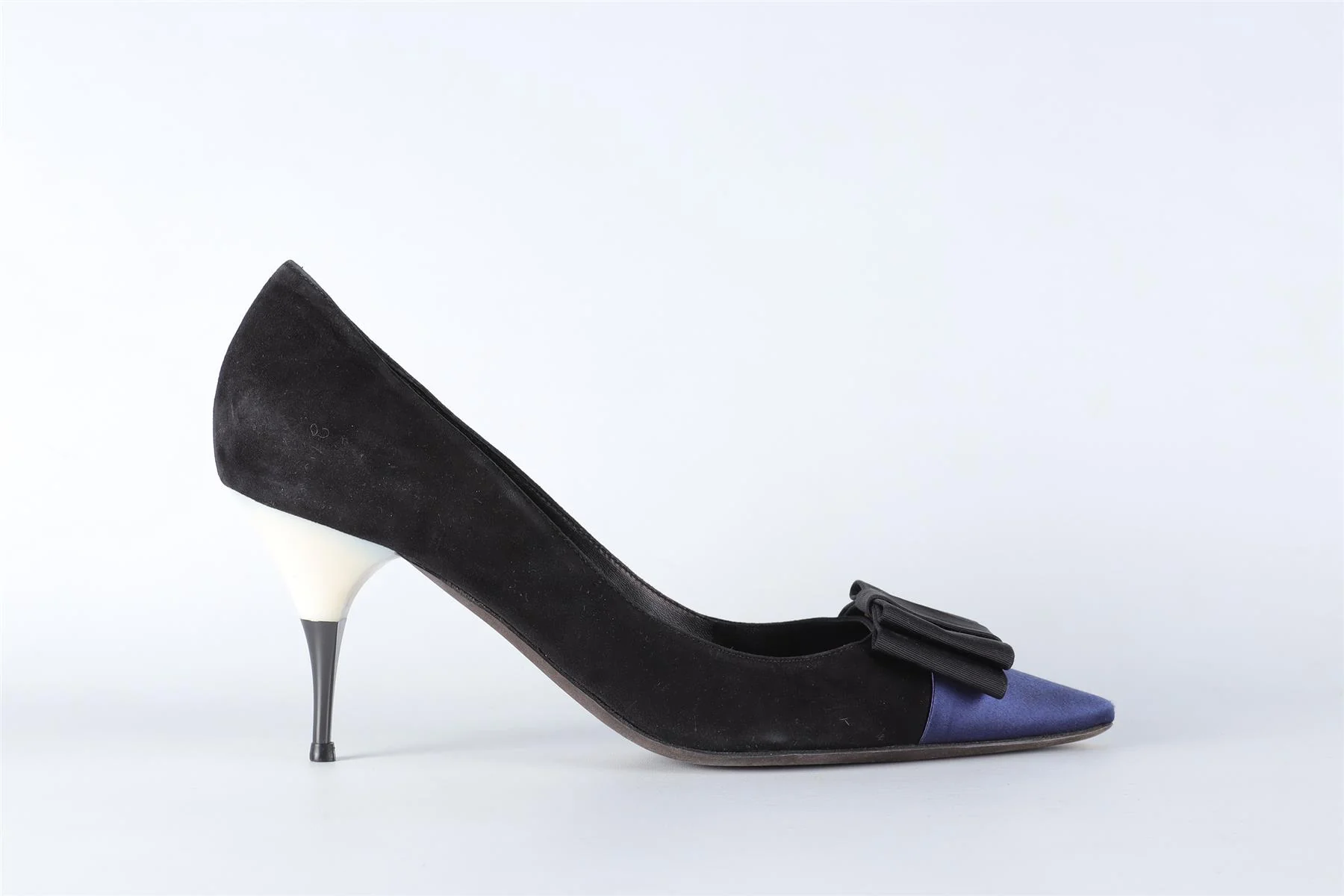 GIAMBATTISTA VALLI BLACK SUEDE PUMPS EU 39.5 UK 6.5 US 9.5 - Image 2