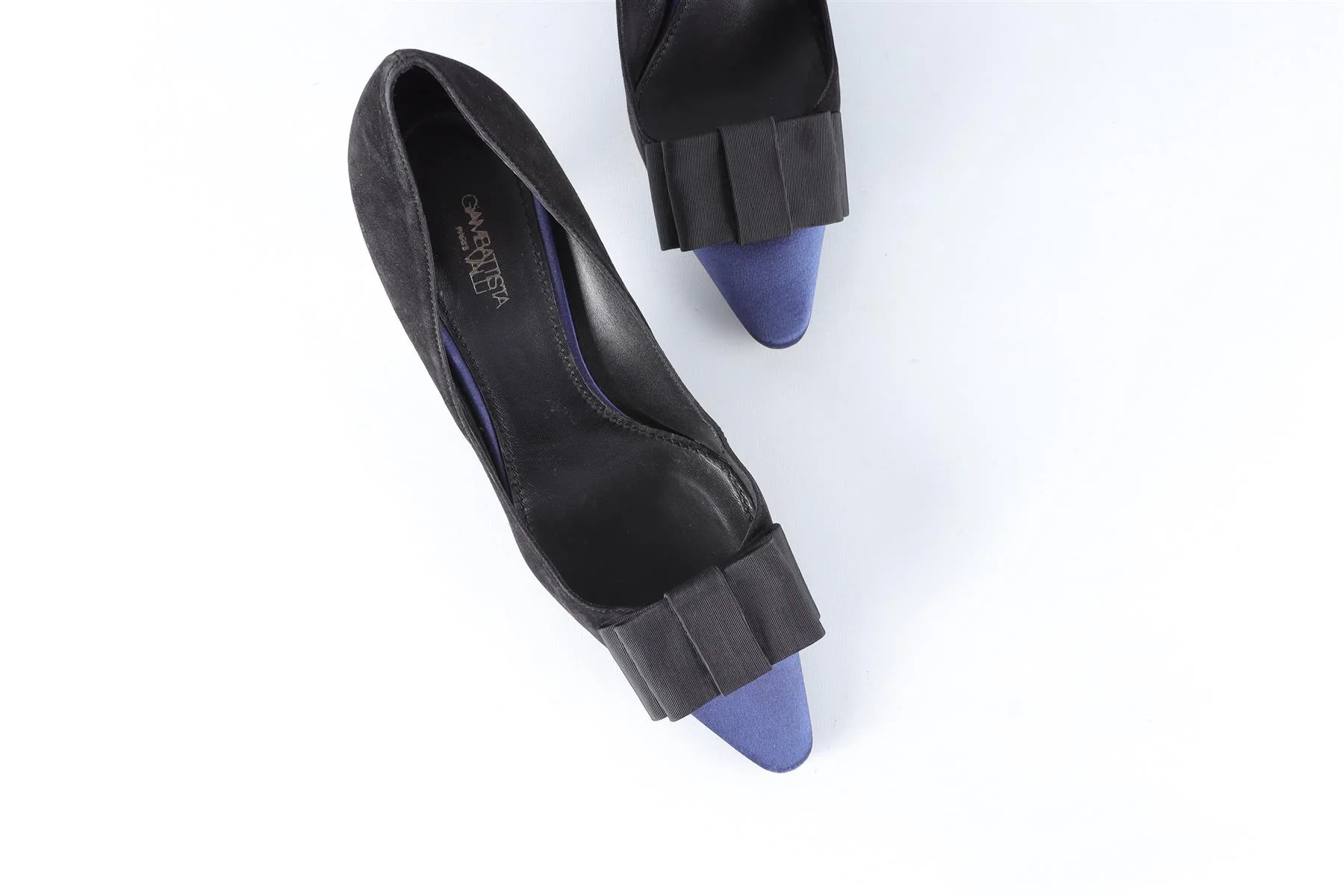 GIAMBATTISTA VALLI BLACK SUEDE PUMPS EU 39.5 UK 6.5 US 9.5 - Image 4