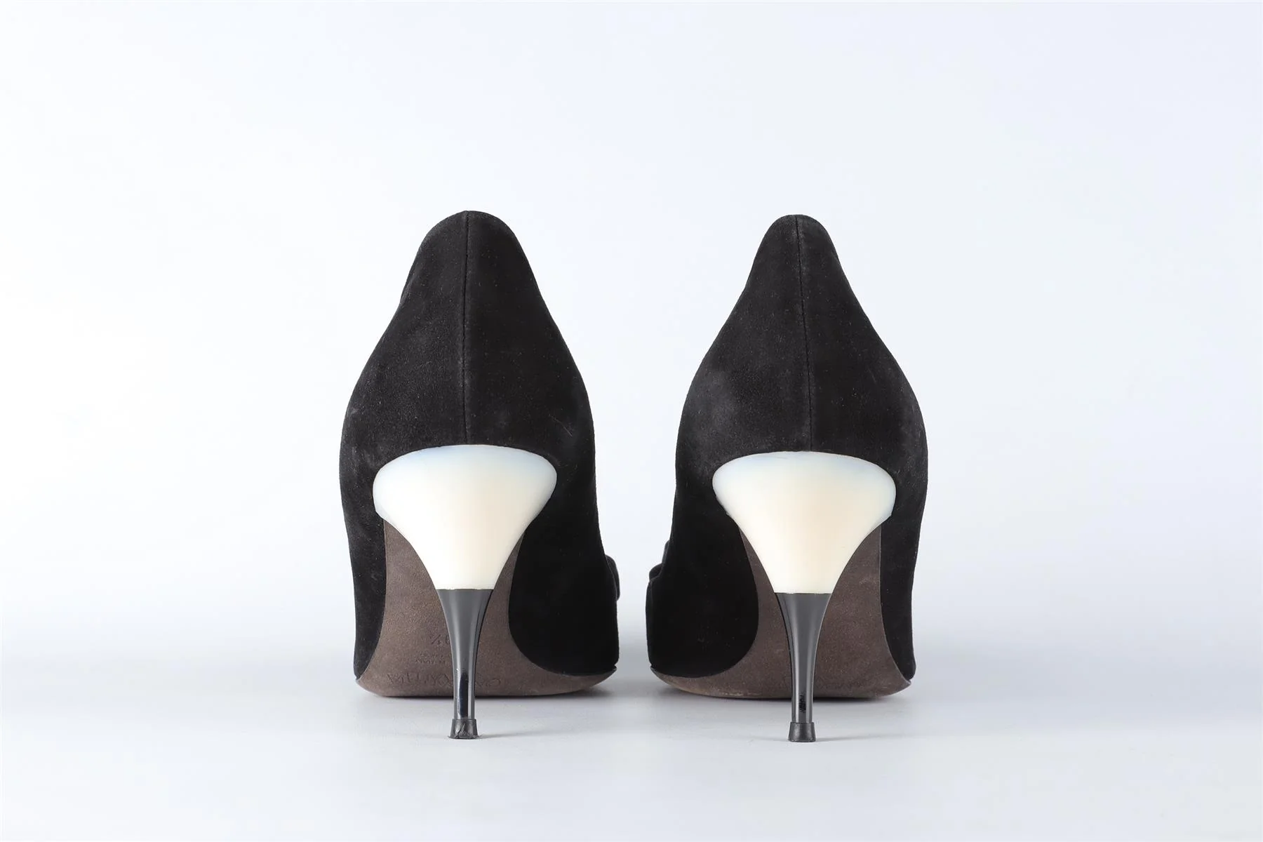 GIAMBATTISTA VALLI BLACK SUEDE PUMPS EU 39.5 UK 6.5 US 9.5 - Image 5