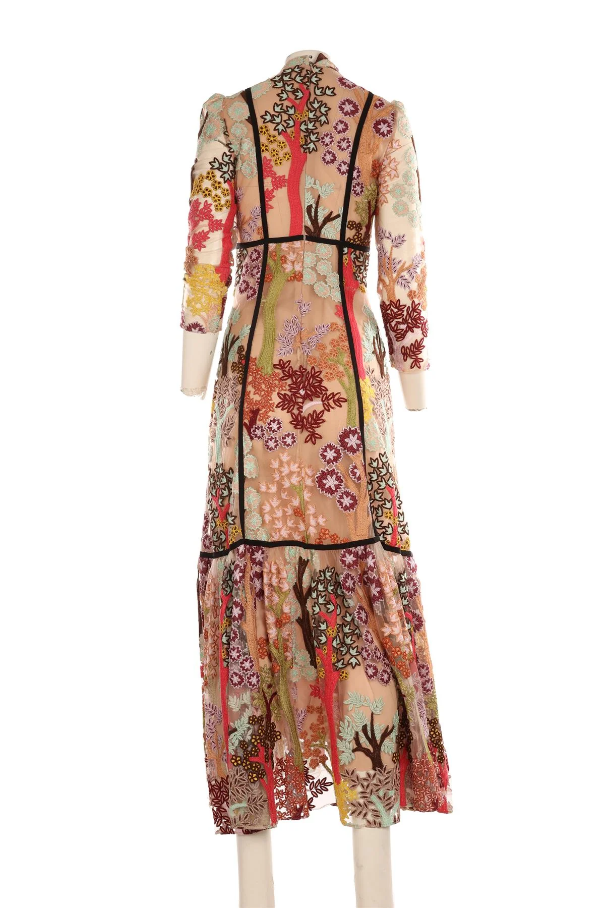 GIAMBATTISTA VALLI MULTI TULLE MAXI DRESS IT 44 UK 12 - Image 4