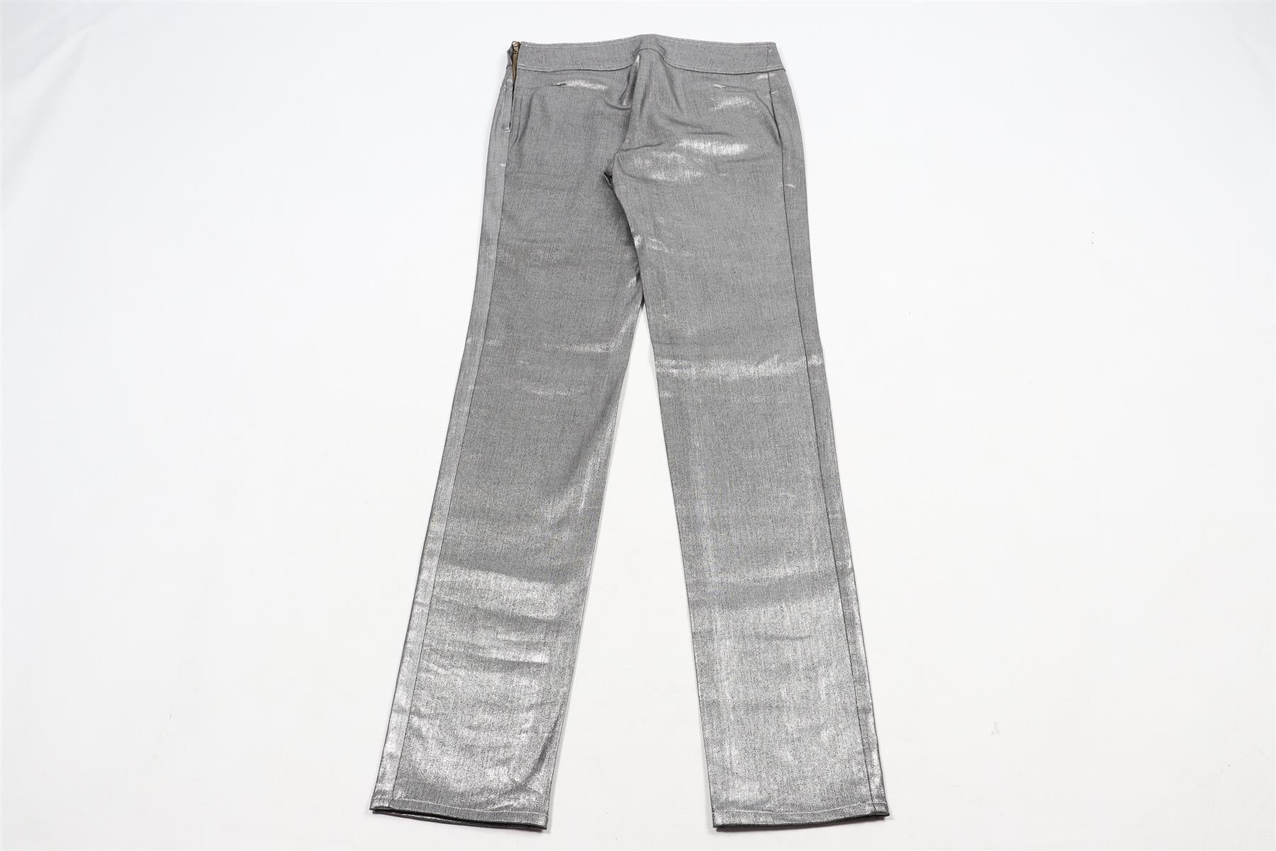 GIANFRANCO FERRE COTTON BLEND SKINNY PANTS IT 38 UK 6 - Image 5