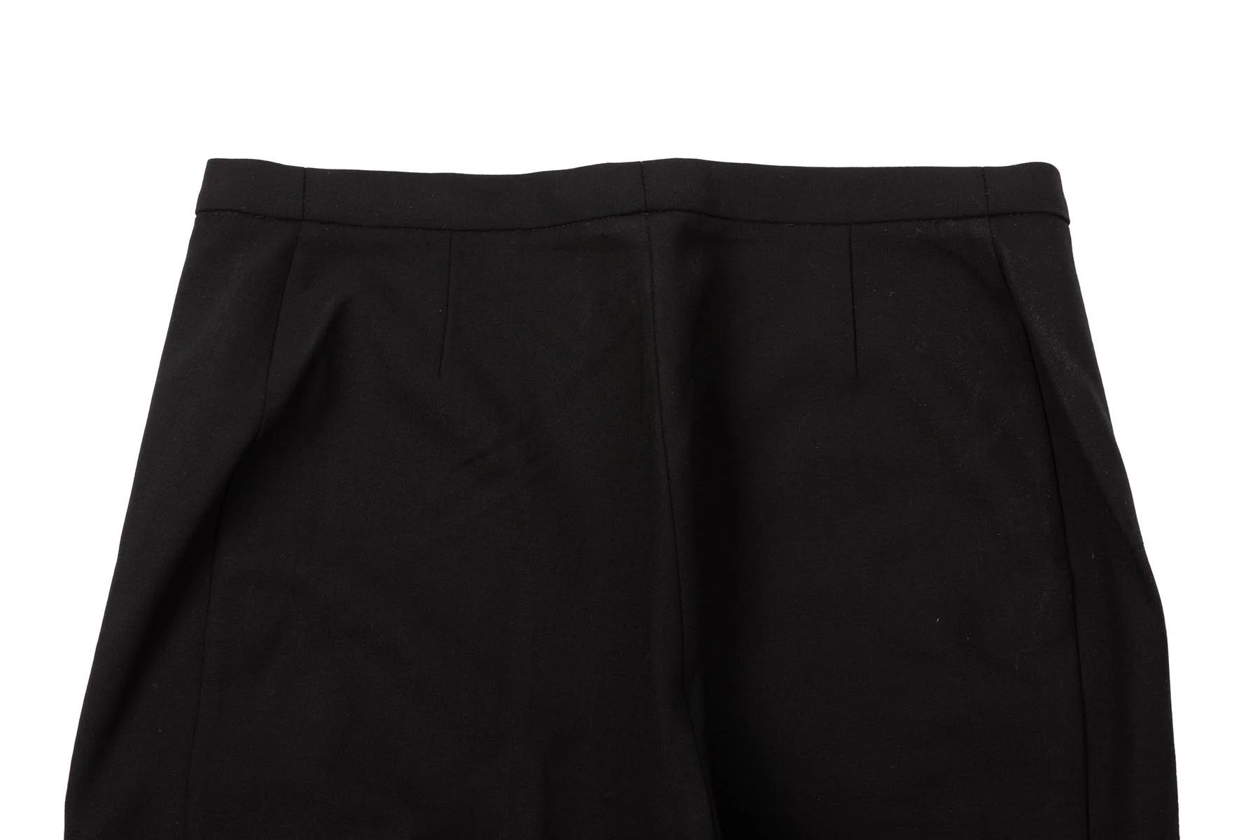 GIANNI VERSACE BLACK VINTAGE WOOL STRAIGHT LEG PANTS XSMALL - Image 5