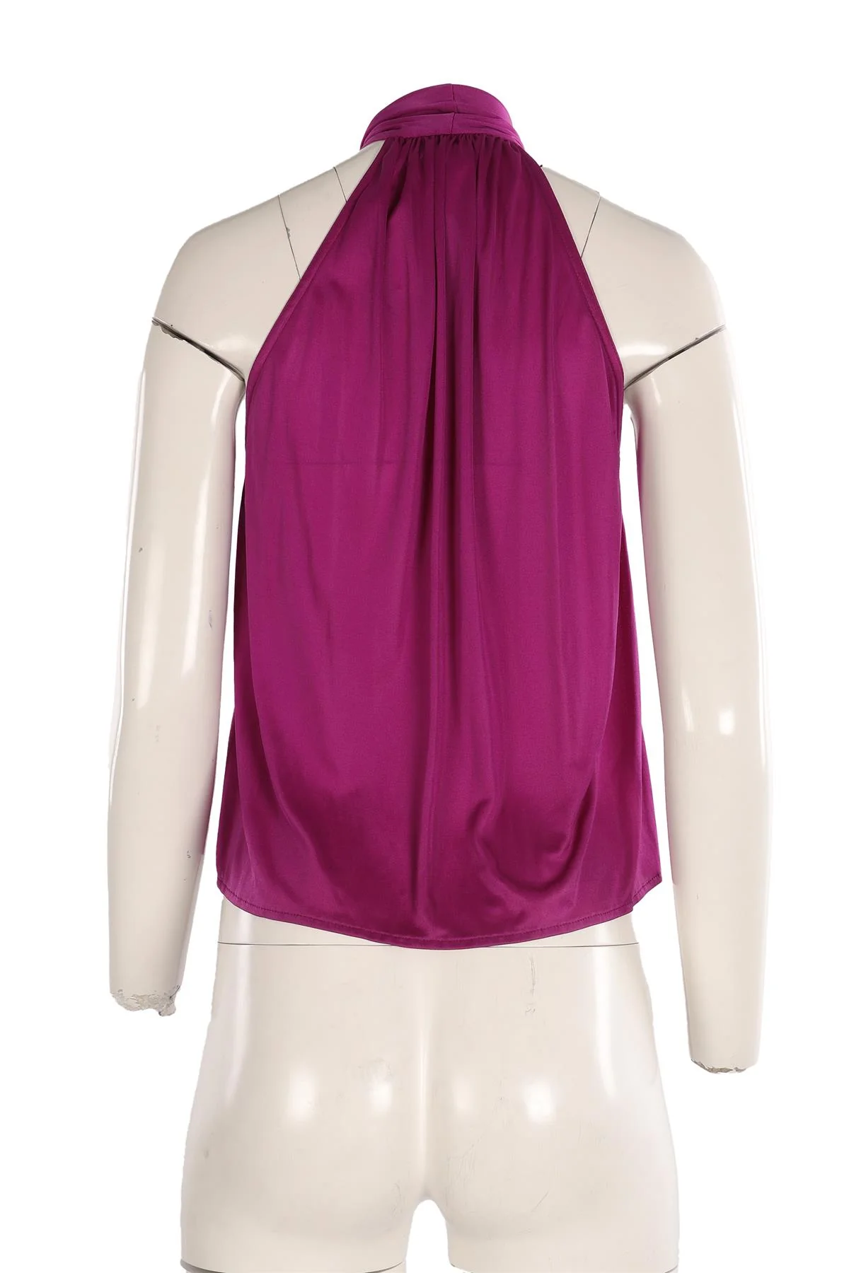 GIANNI VERSACE PURPLE VINTAGE JERSEY TOP IT 38 UK 6 - Image 4