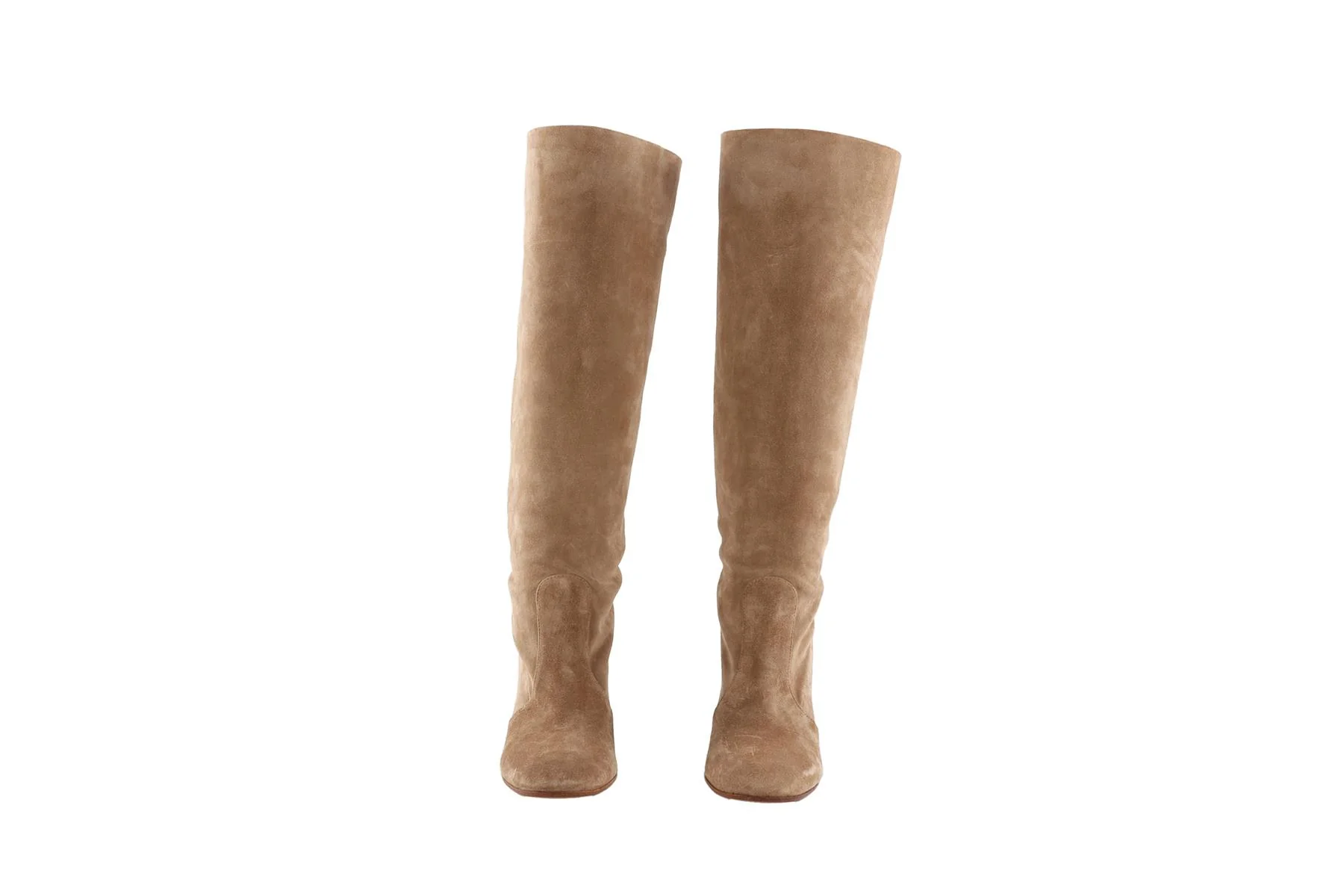 GIANVITO ROSSI BEIGE SUEDE KNEE HIGH BOOTS  EU 38.5 UK 5.5 US 8.5 - Image 3
