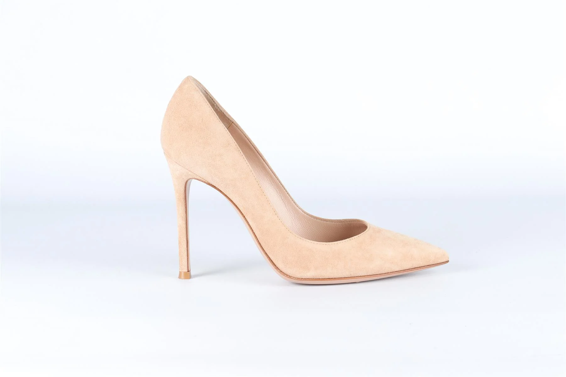 GIANVITO ROSSI BEIGE SUEDE PUMPS EU 36 UK 3 US 6 - Image 2
