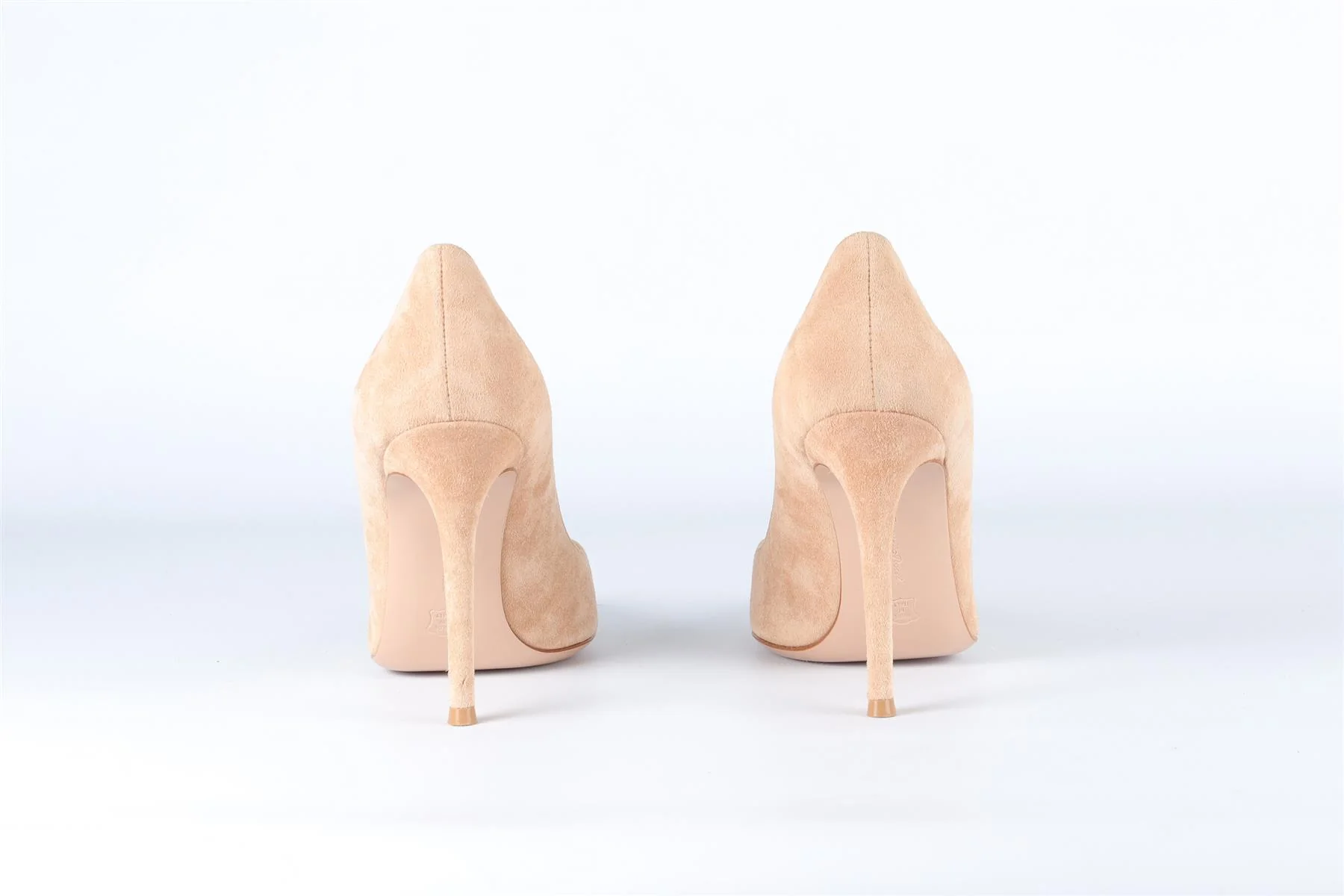 GIANVITO ROSSI BEIGE SUEDE PUMPS EU 36 UK 3 US 6 - Image 5