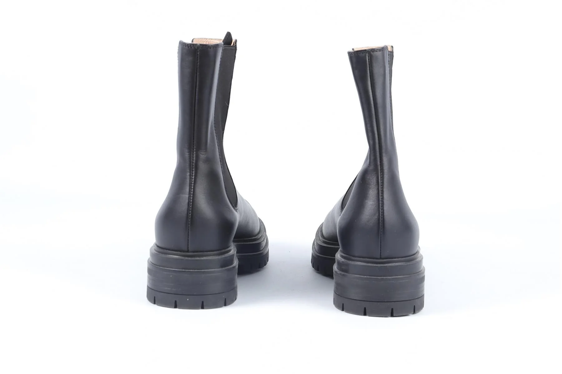GIANVITO ROSSI BLACK LEATHER ANKLE BOOTS EU 37 UK 4 US 7 - Image 5