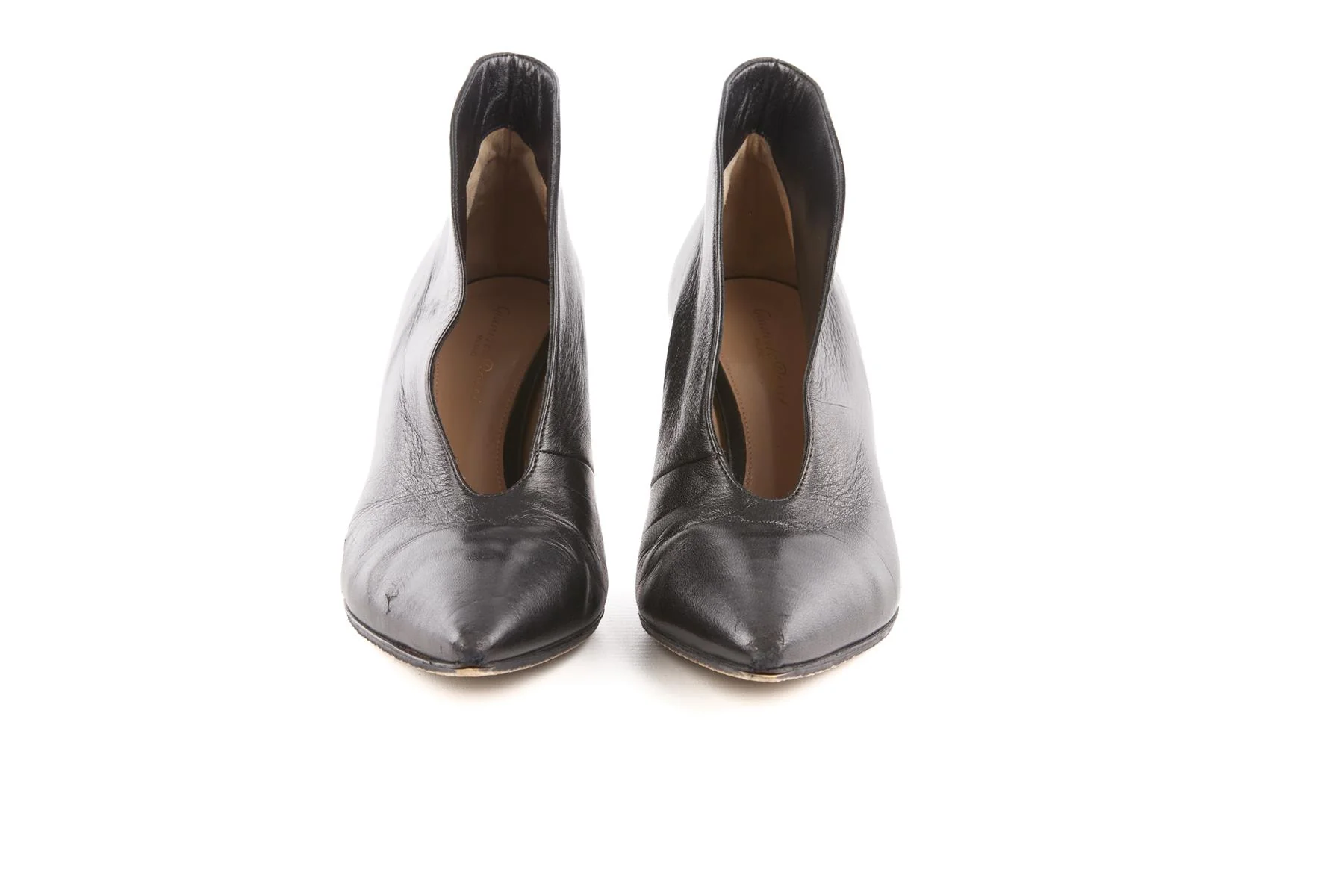 GIANVITO ROSSI BLACK LEATHER ANKLE BOOTS EU 38 UK 5 US 8 - Image 3