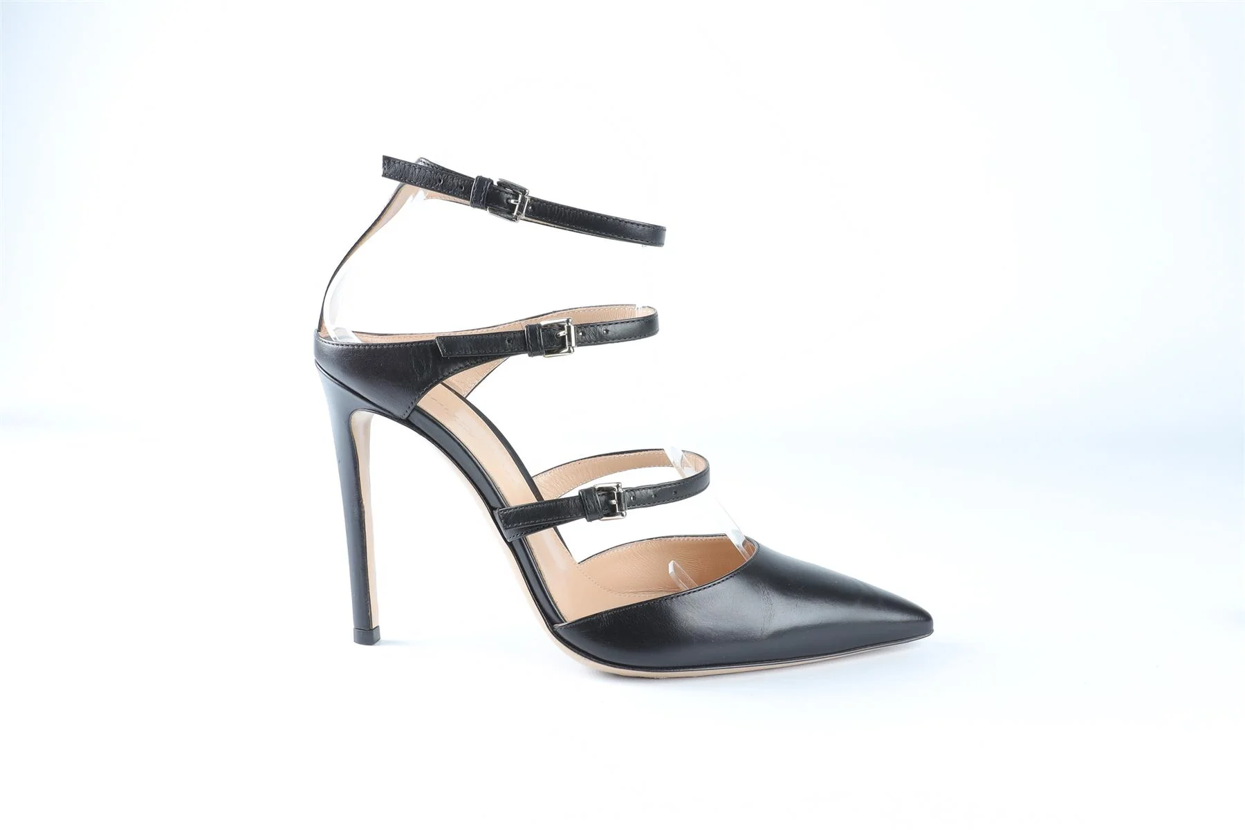 GIANVITO ROSSI BLACK LEATHER PUMPS EU 36 UK 3 US 6 - Image 2