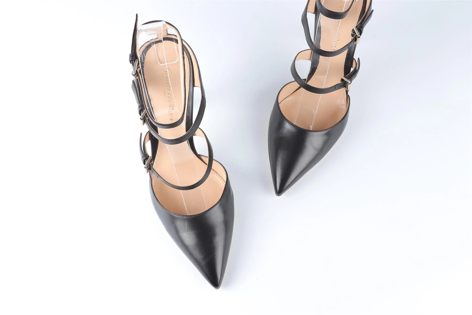 GIANVITO ROSSI BLACK LEATHER PUMPS EU 36 UK 3 US 6 - Image 4