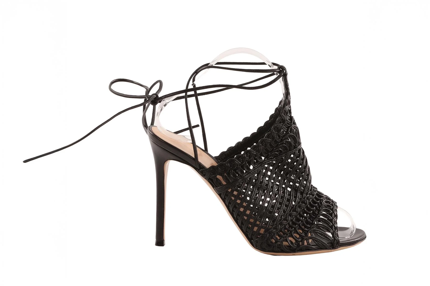 GIANVITO ROSSI BLACK LEATHER SANDALS EU 38.5 UK 5.5 - Image 2