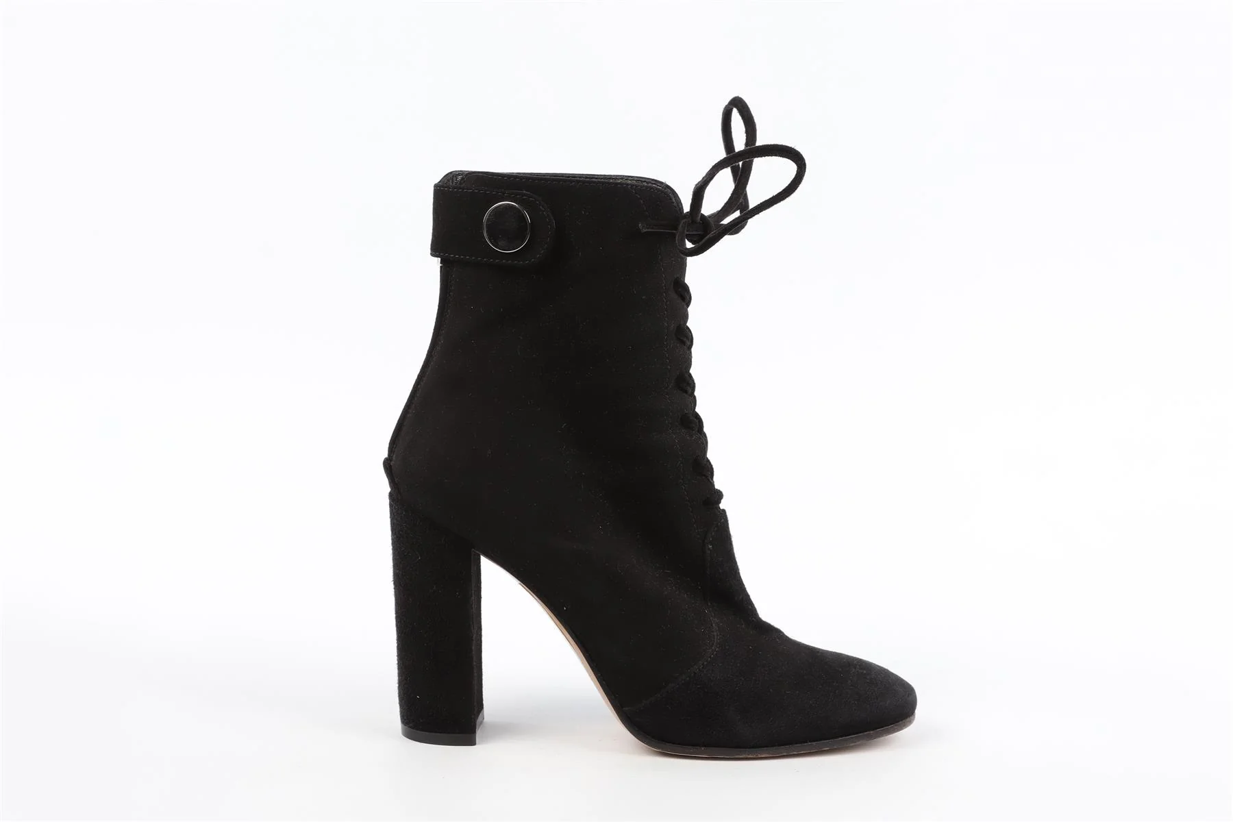 GIANVITO ROSSI BLACK SUEDE ANKLE BOOTS EU 38 UK 5 US 8 - Image 4