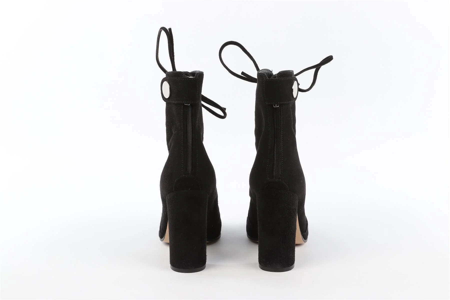 GIANVITO ROSSI BLACK SUEDE ANKLE BOOTS EU 38 UK 5 US 8 - Image 6