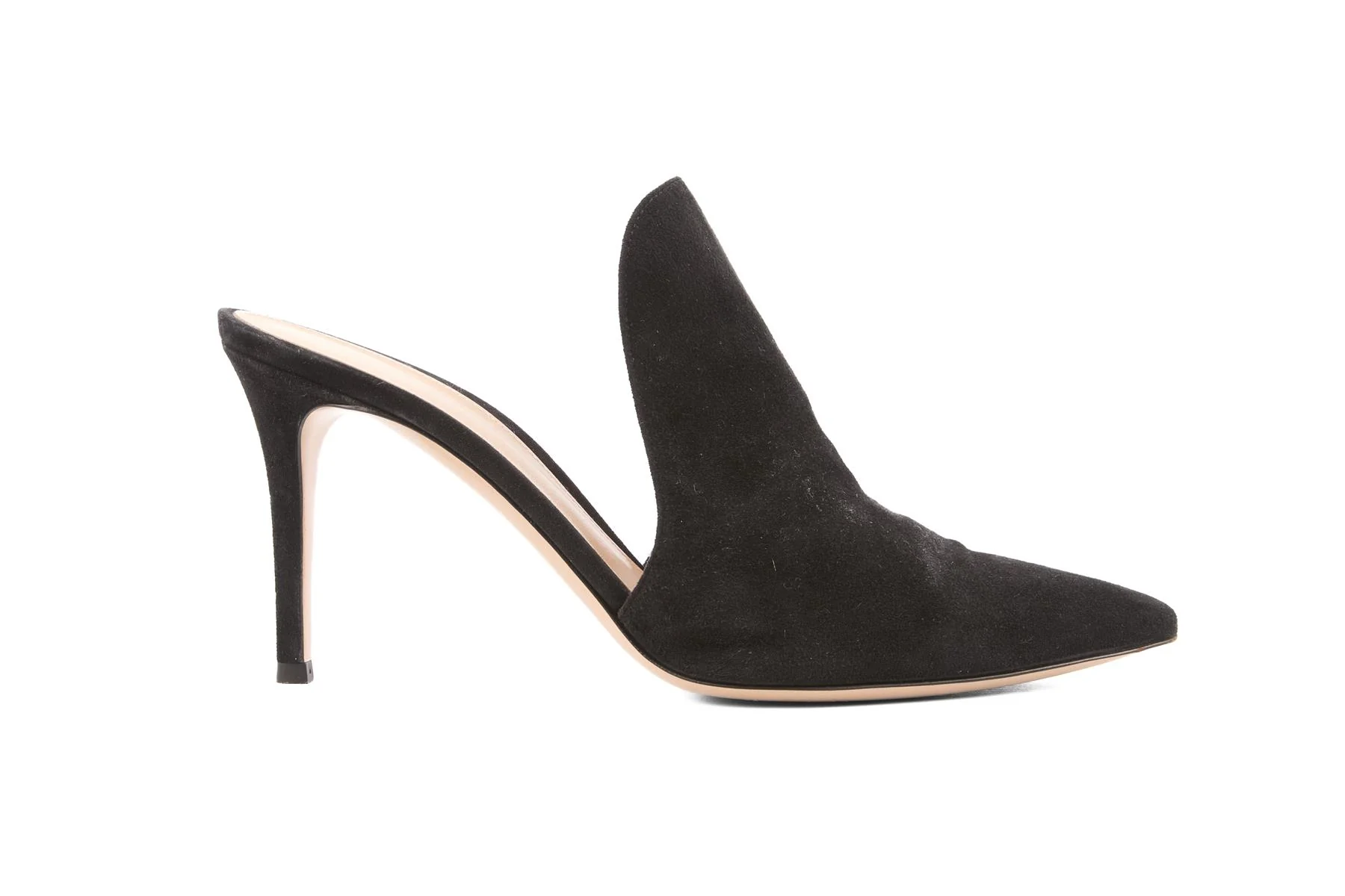 GIANVITO ROSSI BLACK SUEDE MULES EU 39 UK 6 US 9 - Image 2