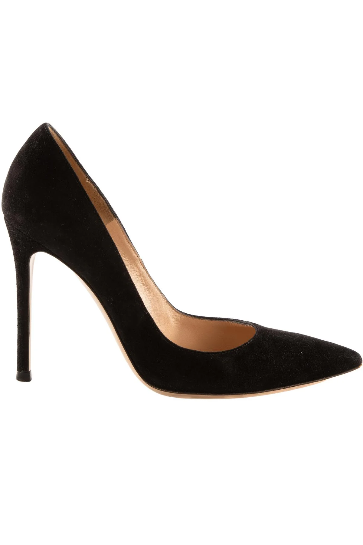 GIANVITO ROSSI BLACK SUEDE PUMPS EU 35.5