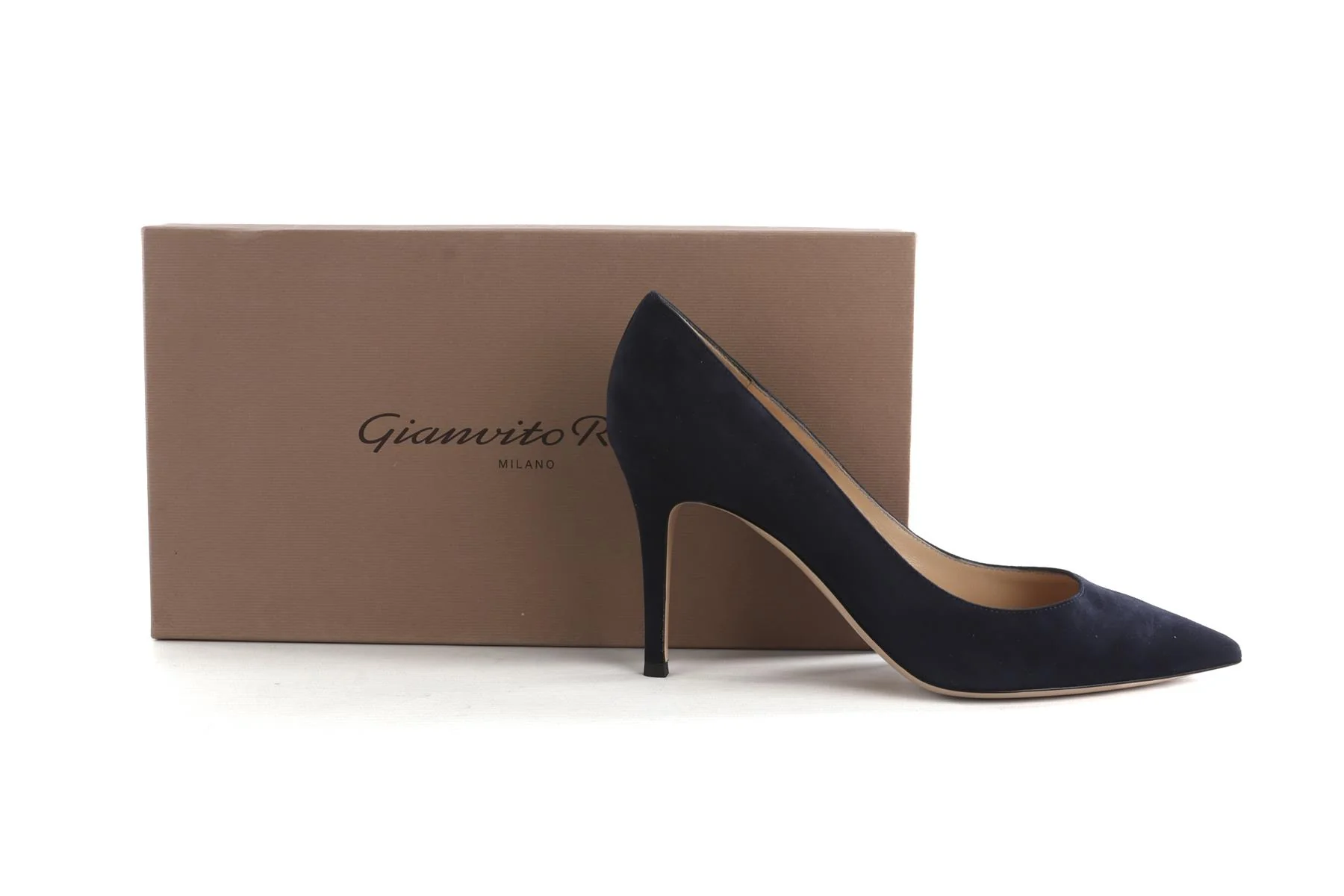 GIANVITO ROSSI BLACK SUEDE PUMPS EU 38 UK 5 US 8 - Image 6