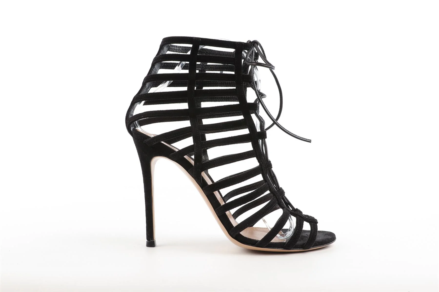 GIANVITO ROSSI BLACK SUEDE SANDALS EU 37 UK 4 US 7 - Image 2