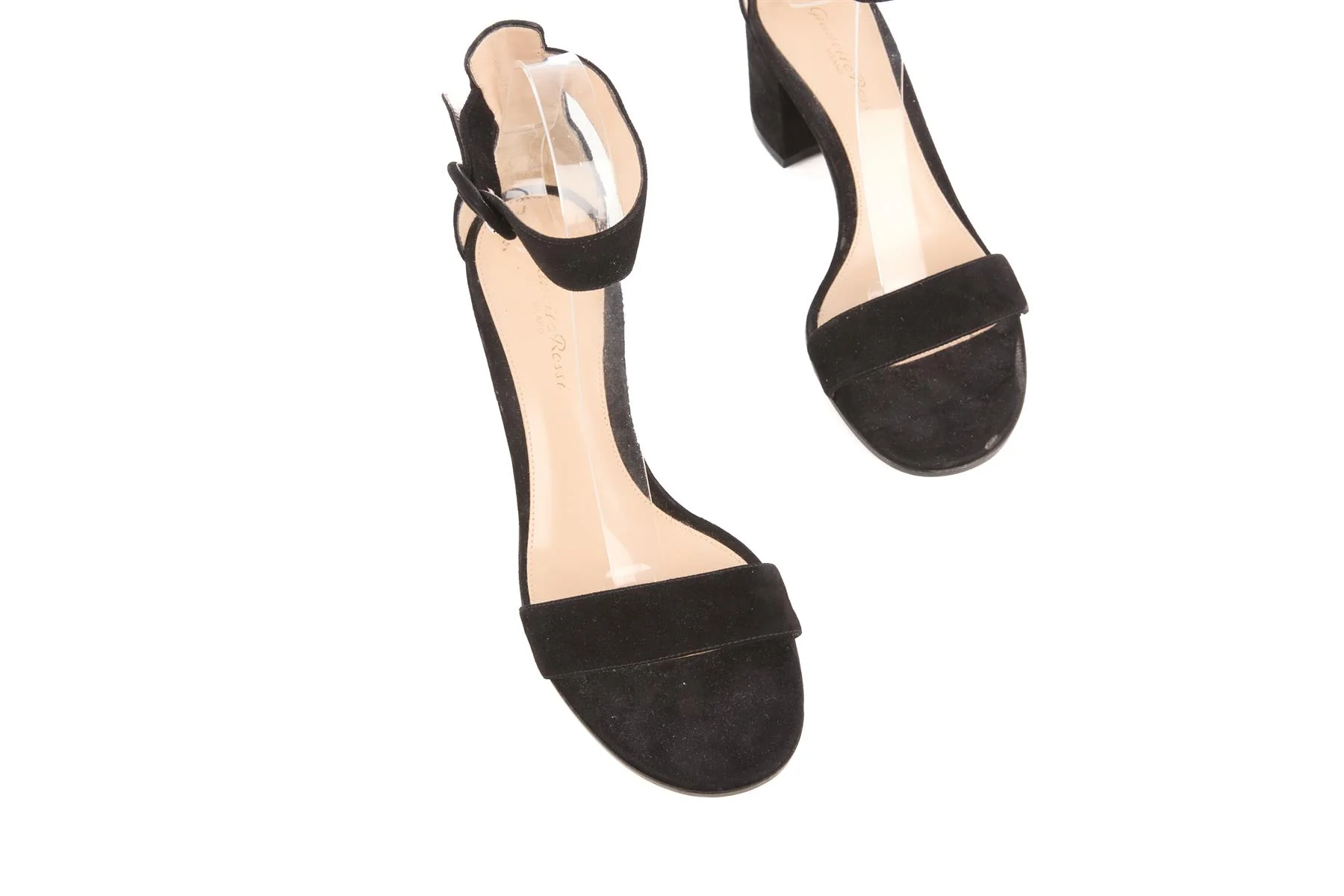 GIANVITO ROSSI BLACK SUEDE SANDALS EU 38 UK 5 US 8 - Image 4