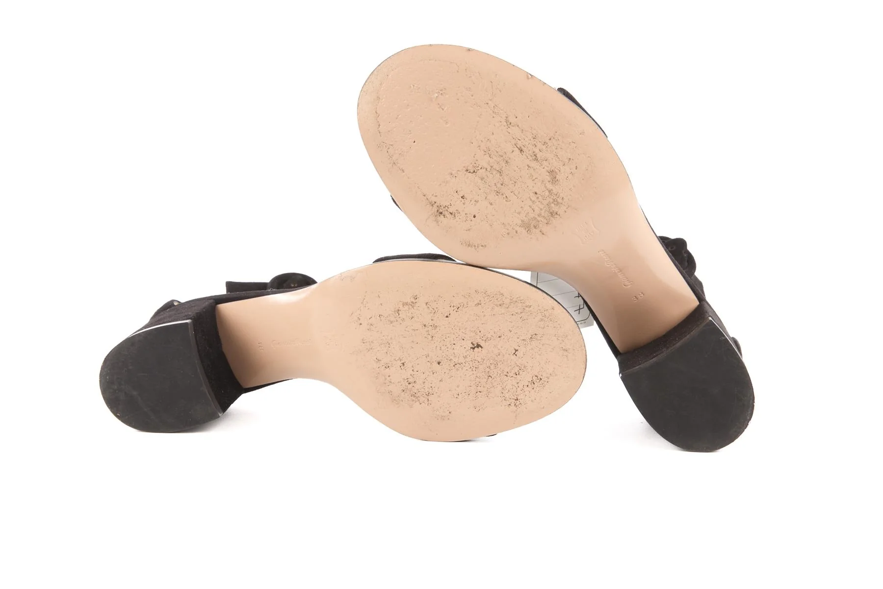 GIANVITO ROSSI BLACK SUEDE SANDALS EU 38 UK 5 US 8 - Image 6