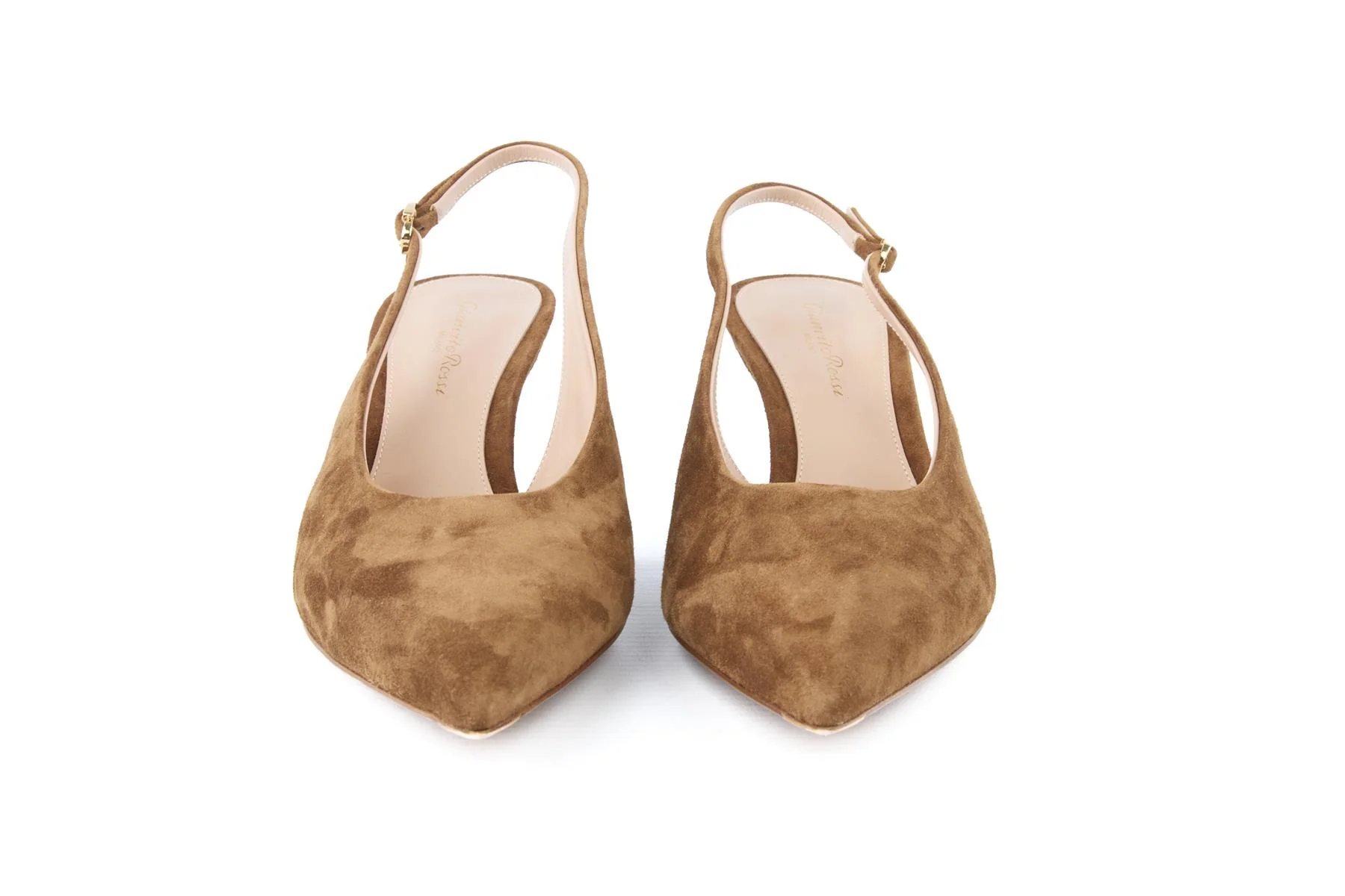 GIANVITO ROSSI BROWN SUEDE SLINGBACK PUMPS EU 38 UK 5 US 8 - Image 3