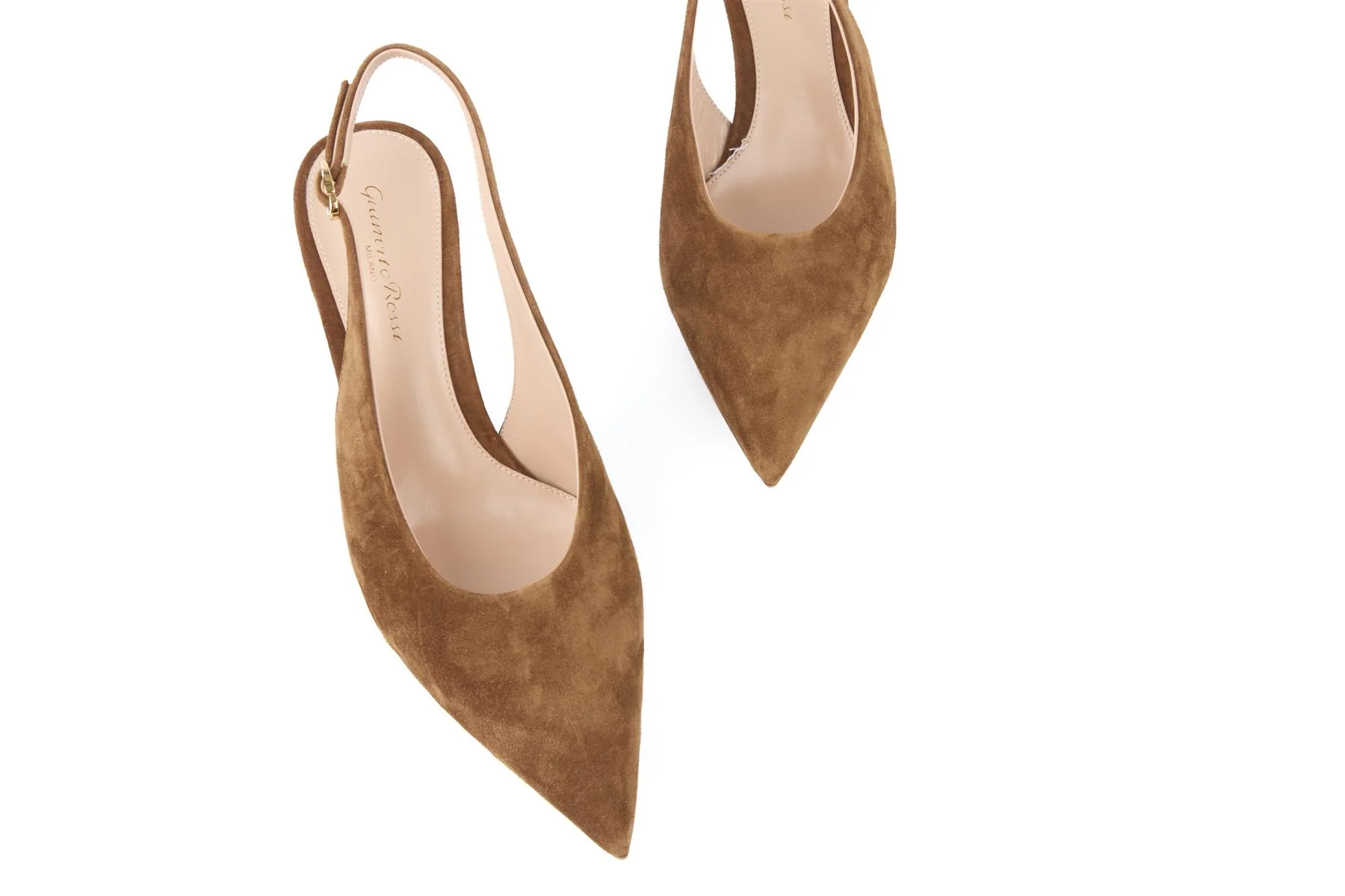 GIANVITO ROSSI BROWN SUEDE SLINGBACK PUMPS EU 38 UK 5 US 8 - Image 4