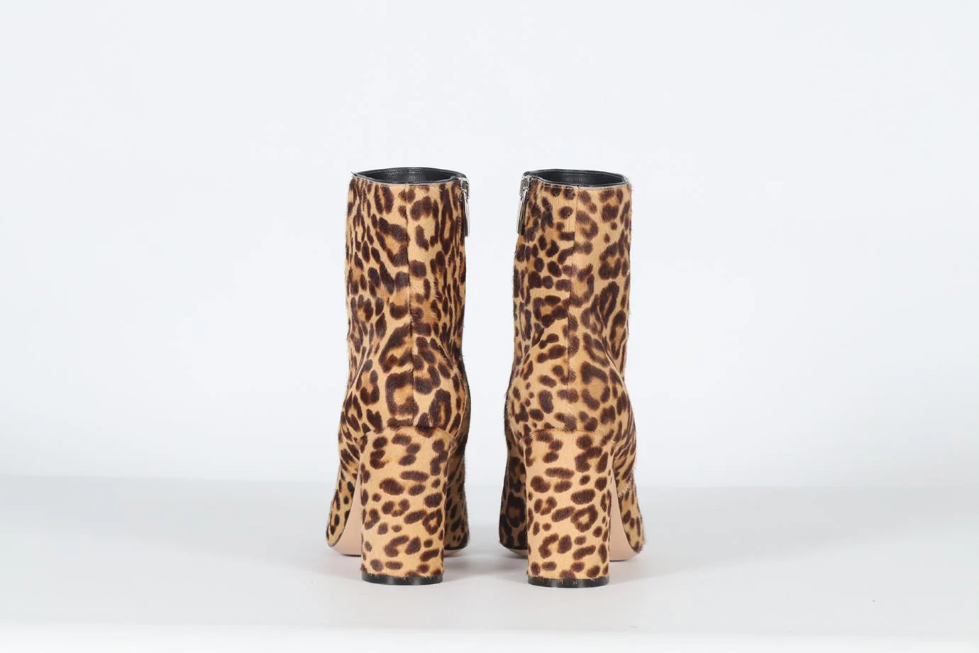 GIANVITO ROSSI CALF HAIR AND LEATHER ANKLE BOOTS EU 38.5 UK 5.5 US 8.5 - Image 4
