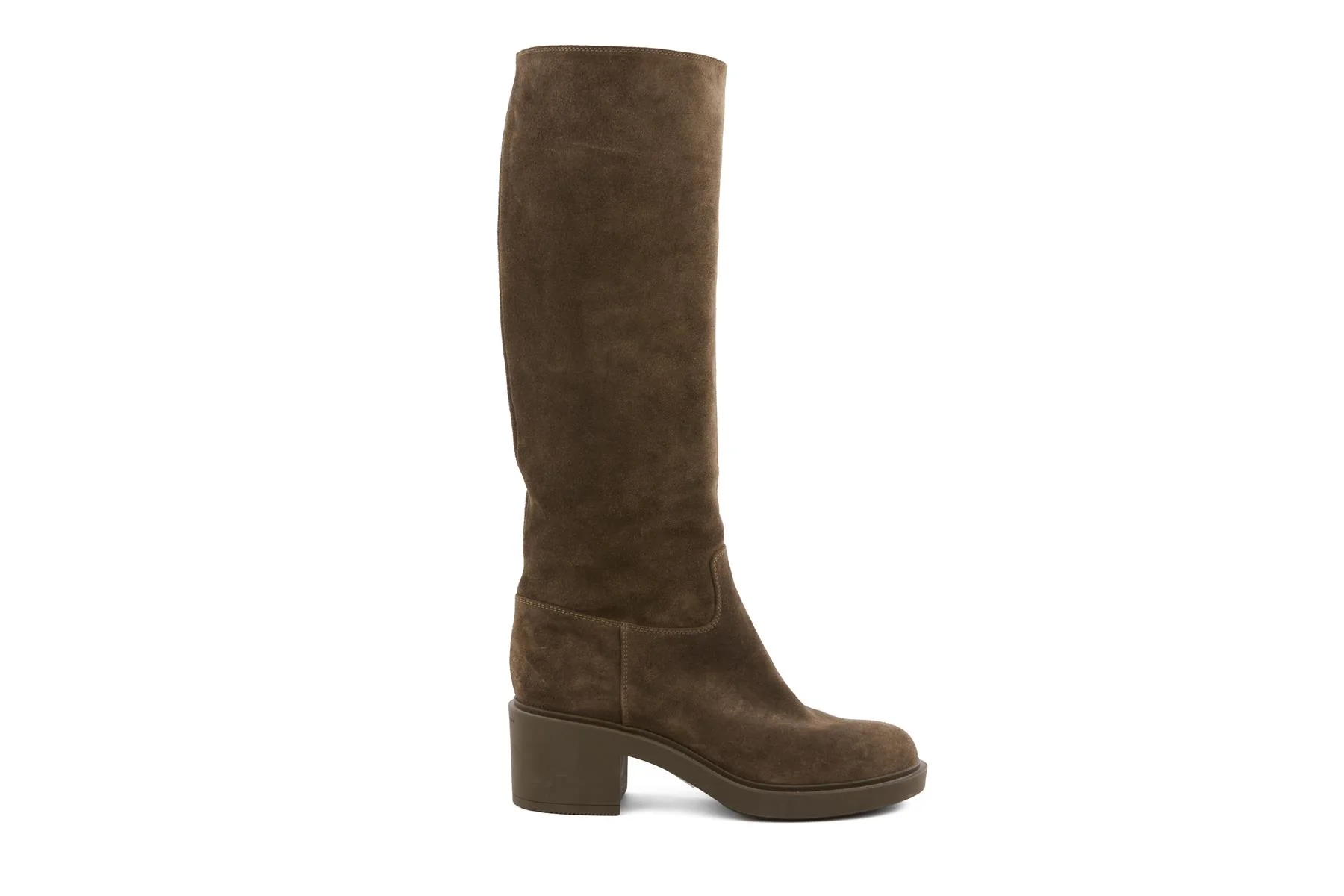 GIANVITO ROSSI GREEN SUEDE KNEE HIGH BOOTS EU 39 UK 6 US 9 - Image 2